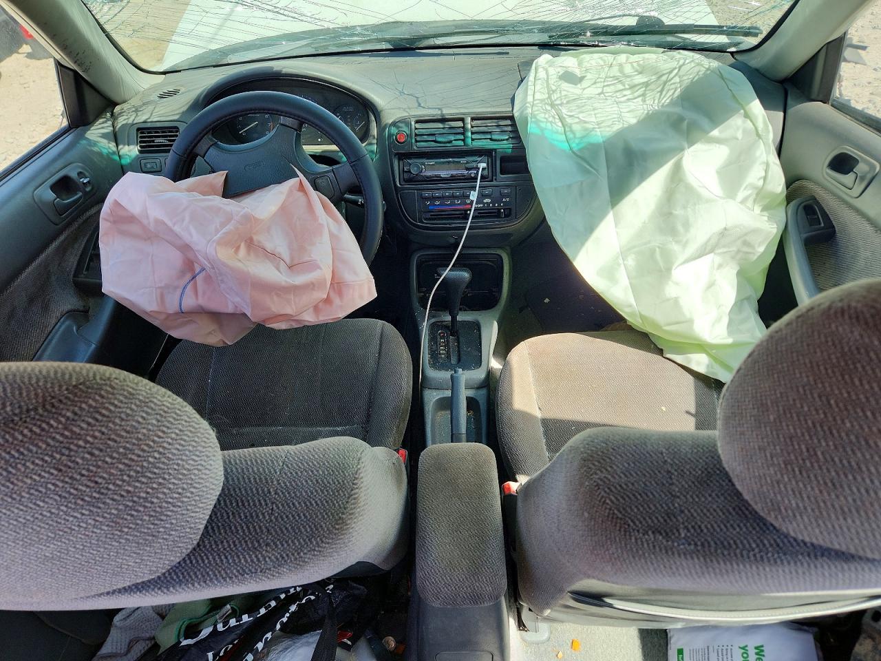 1998 Honda Civic Lx White vin: 2HGEJ6671WH545396