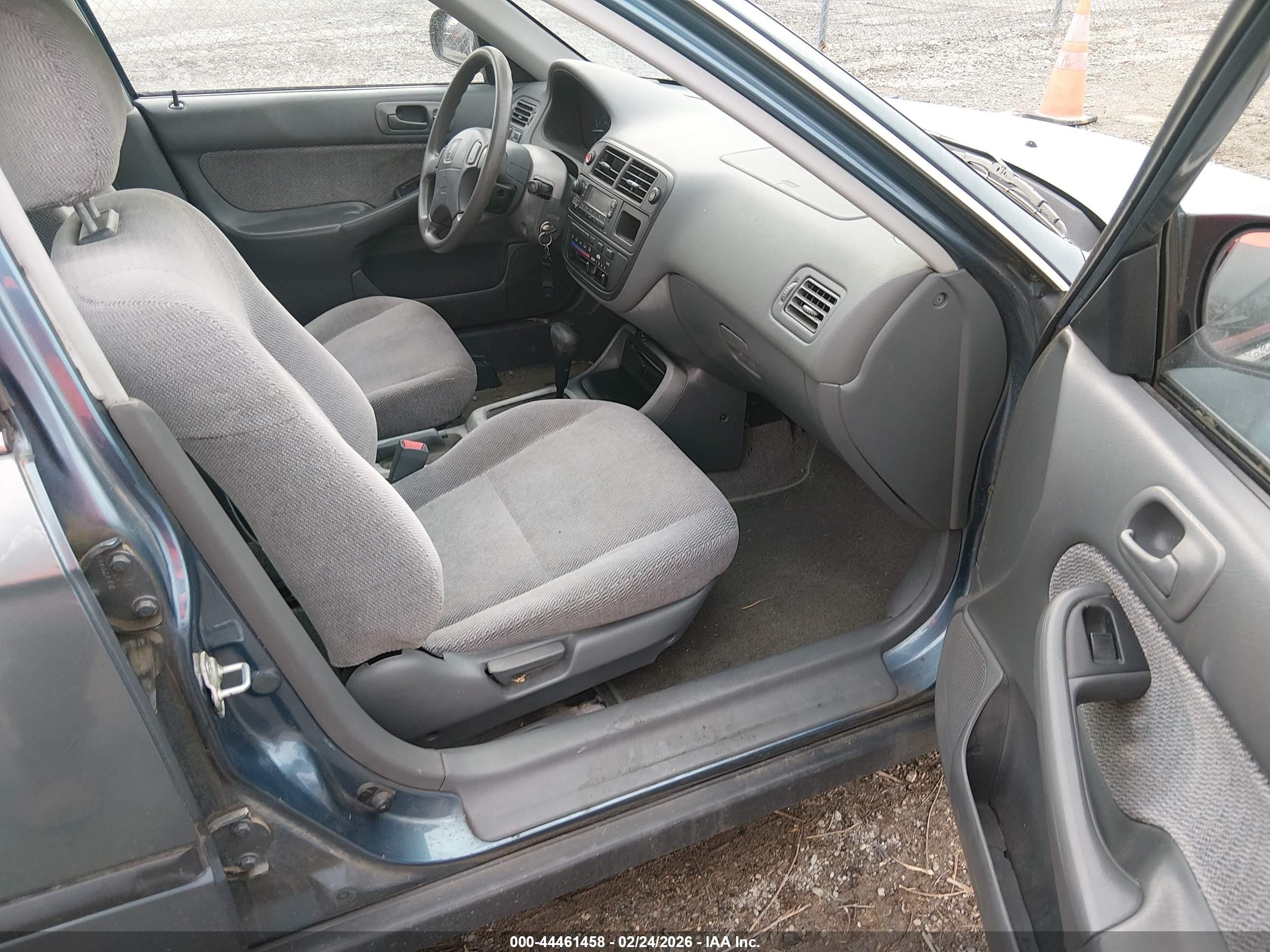 1998 Honda Civic Lx Blue vin: 2HGEJ6671WH617486