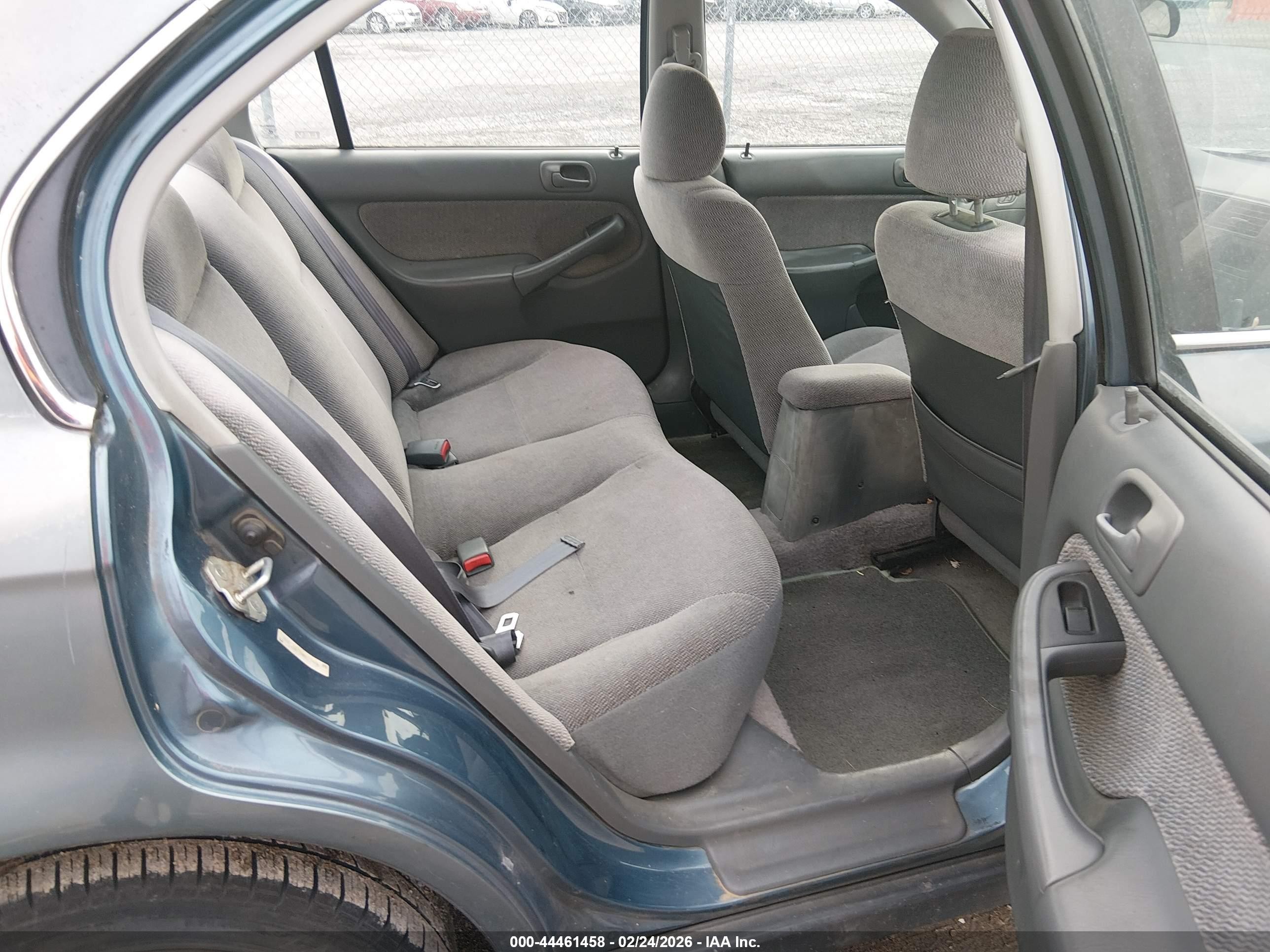 1998 Honda Civic Lx Blue vin: 2HGEJ6671WH617486