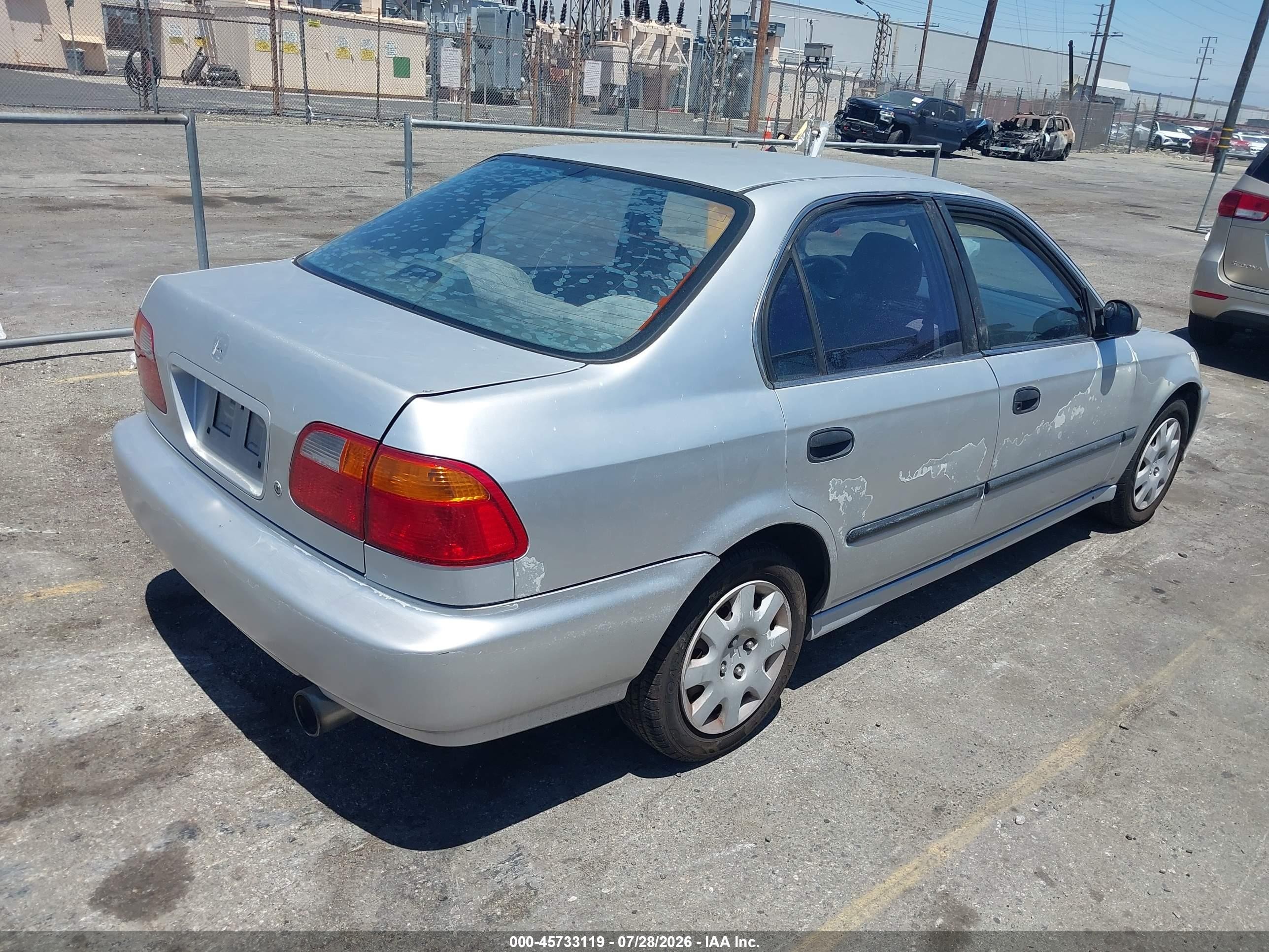 1999 Honda Civic Lx Серебряный vin: 2HGEJ6671XH500248