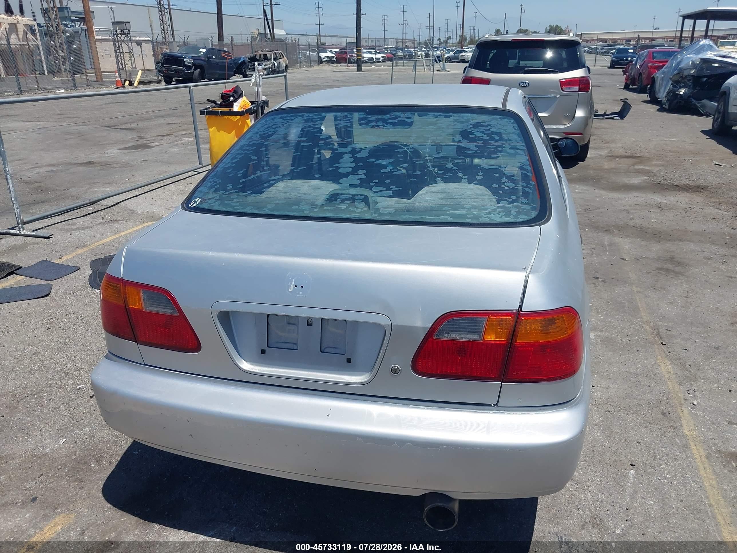 1999 Honda Civic Lx Серебряный vin: 2HGEJ6671XH500248