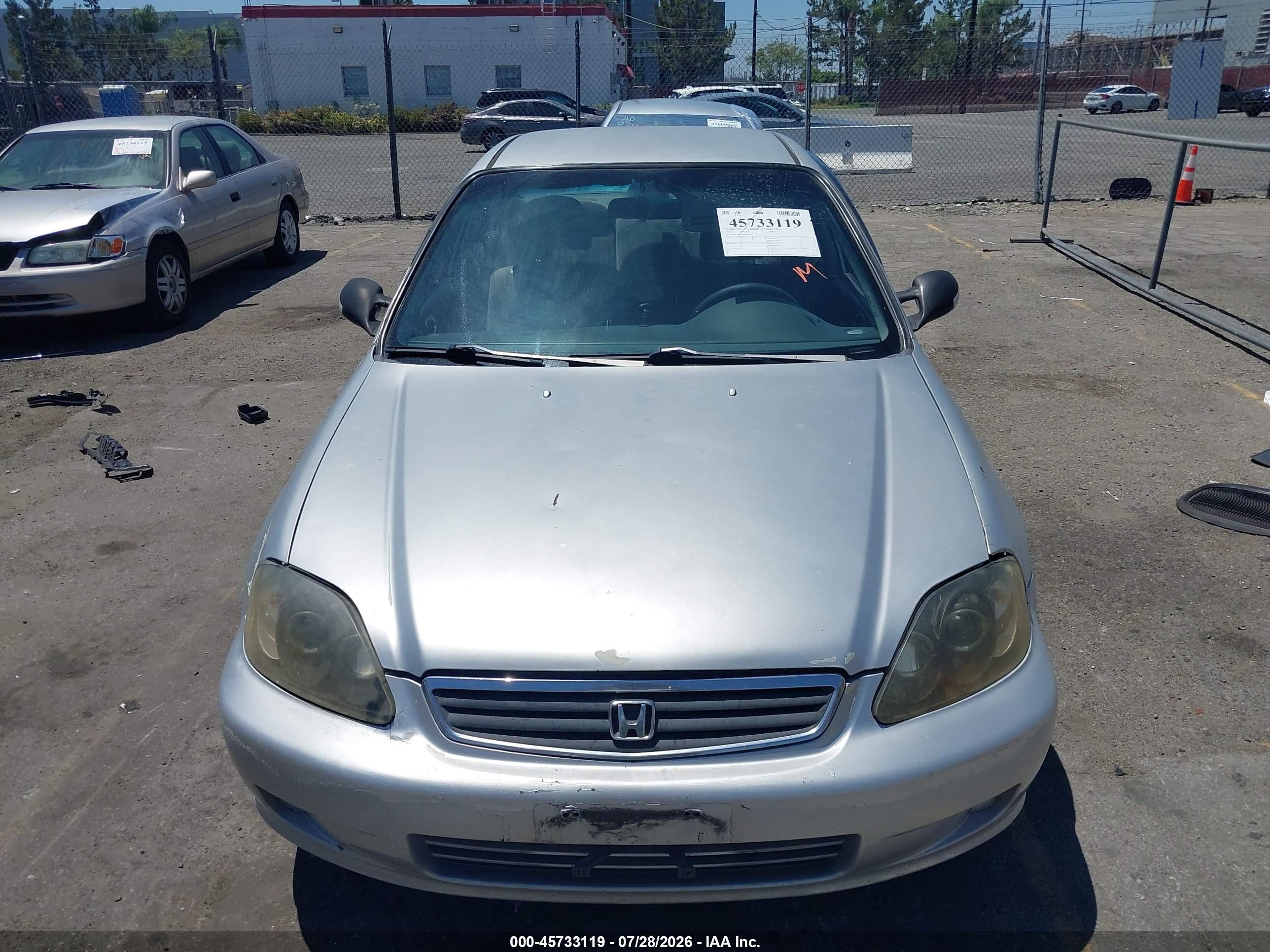 1999 Honda Civic Lx Серебряный vin: 2HGEJ6671XH500248