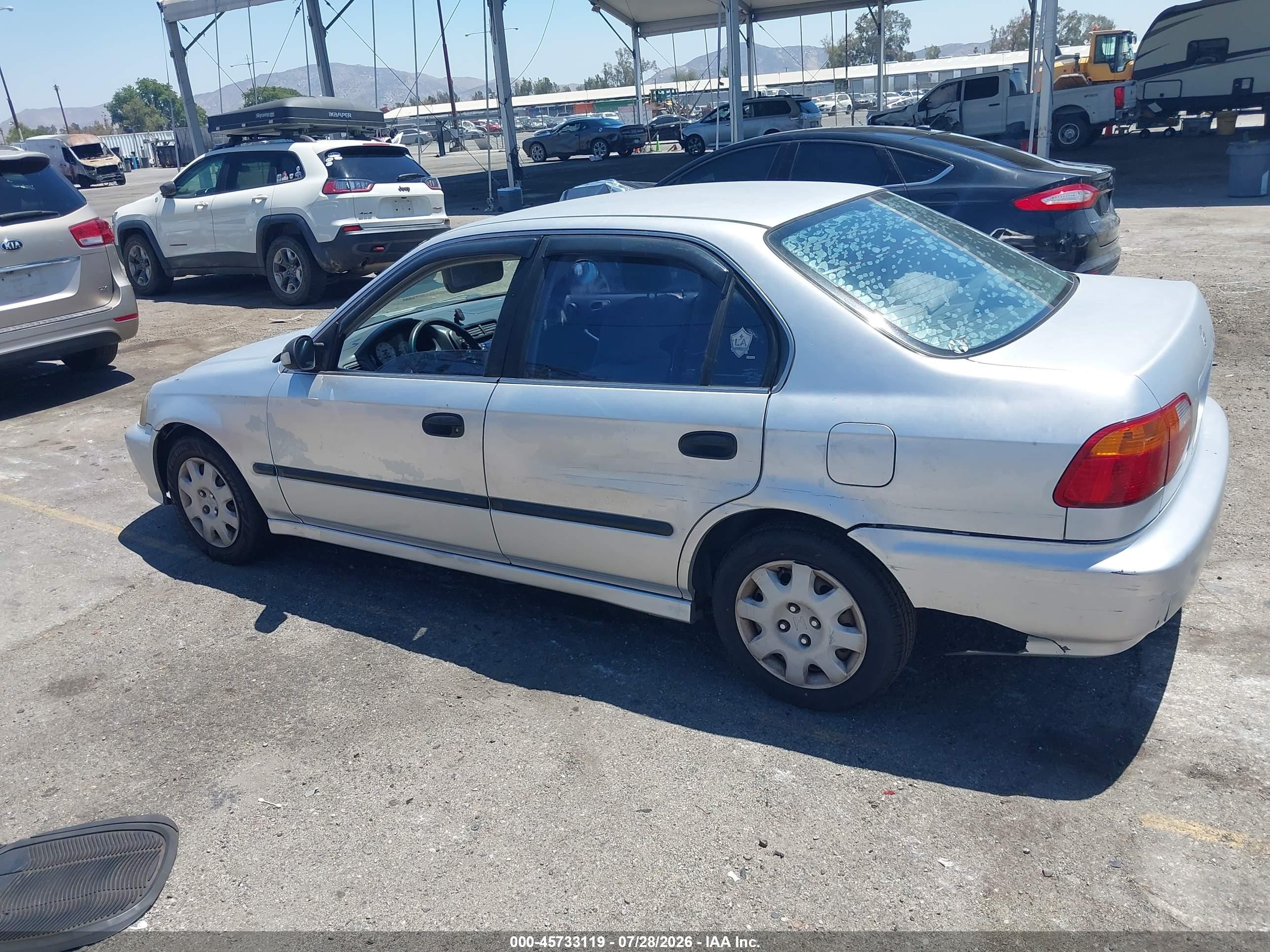 1999 Honda Civic Lx Серебряный vin: 2HGEJ6671XH500248