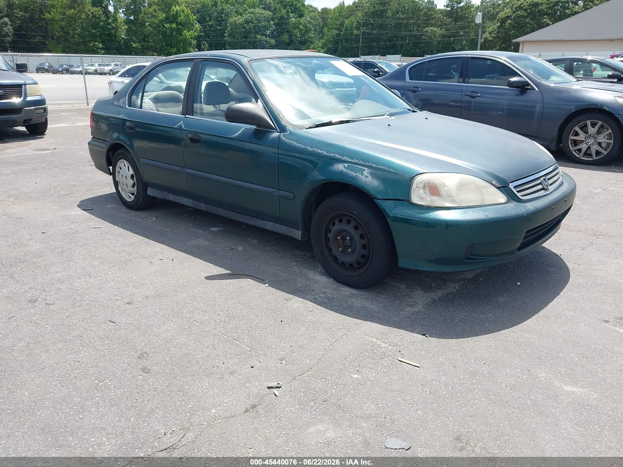 2000 Honda Civic Lx Green vin: 2HGEJ6671YH504933