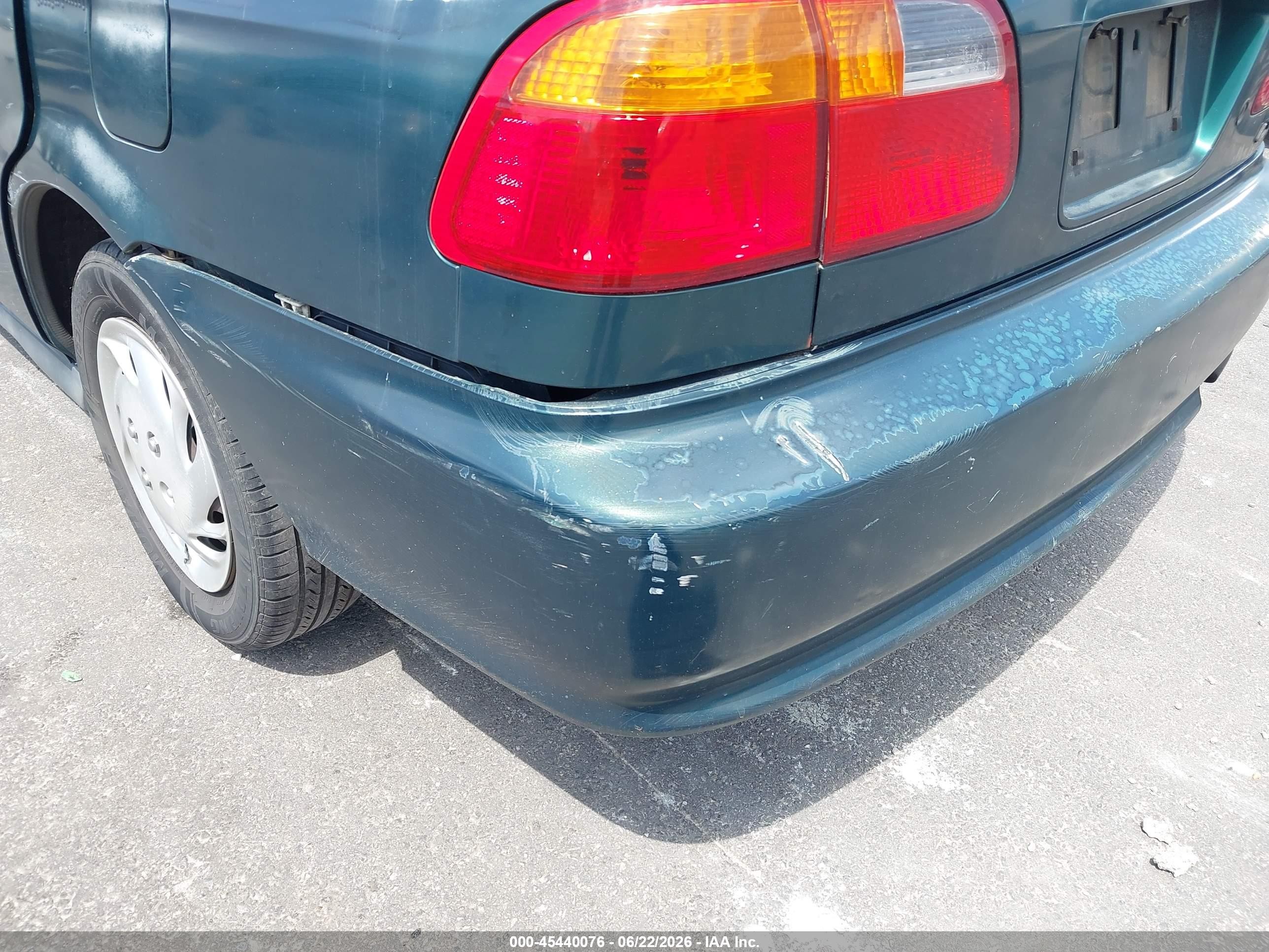 2000 Honda Civic Lx Green vin: 2HGEJ6671YH504933