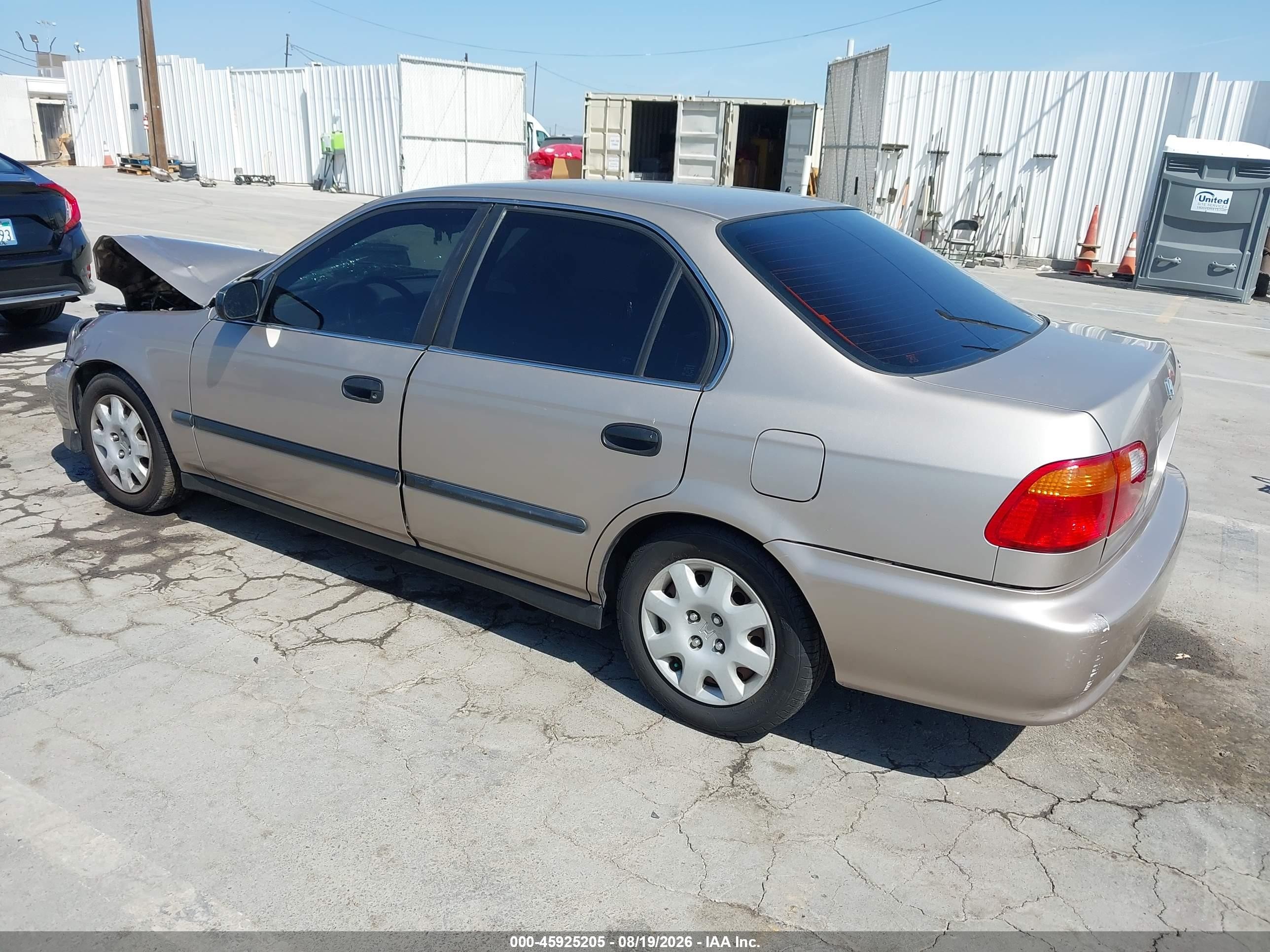 2000 Honda Civic Lx Gold vin: 2HGEJ6671YH587165