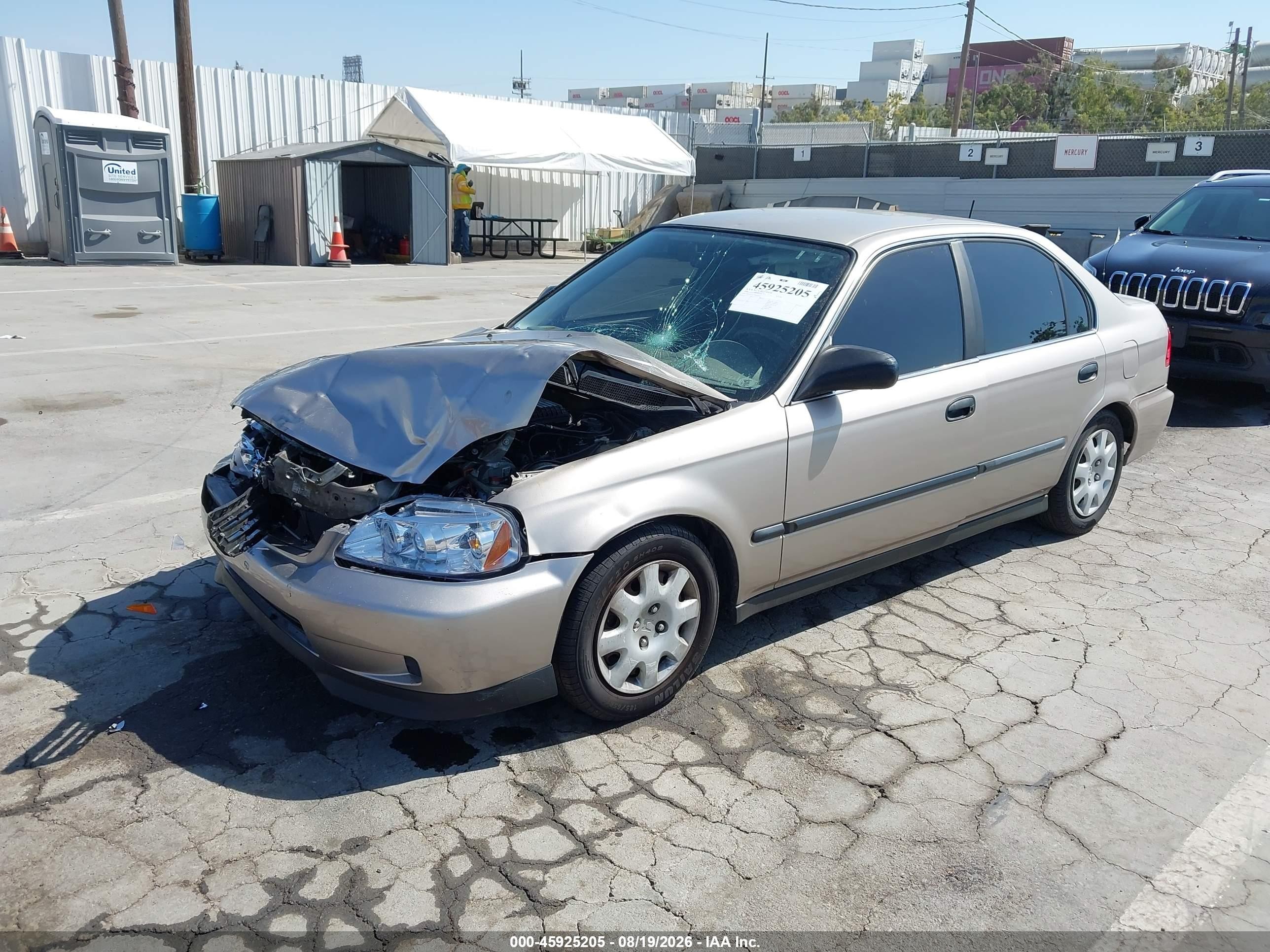 2000 Honda Civic Lx Gold vin: 2HGEJ6671YH587165