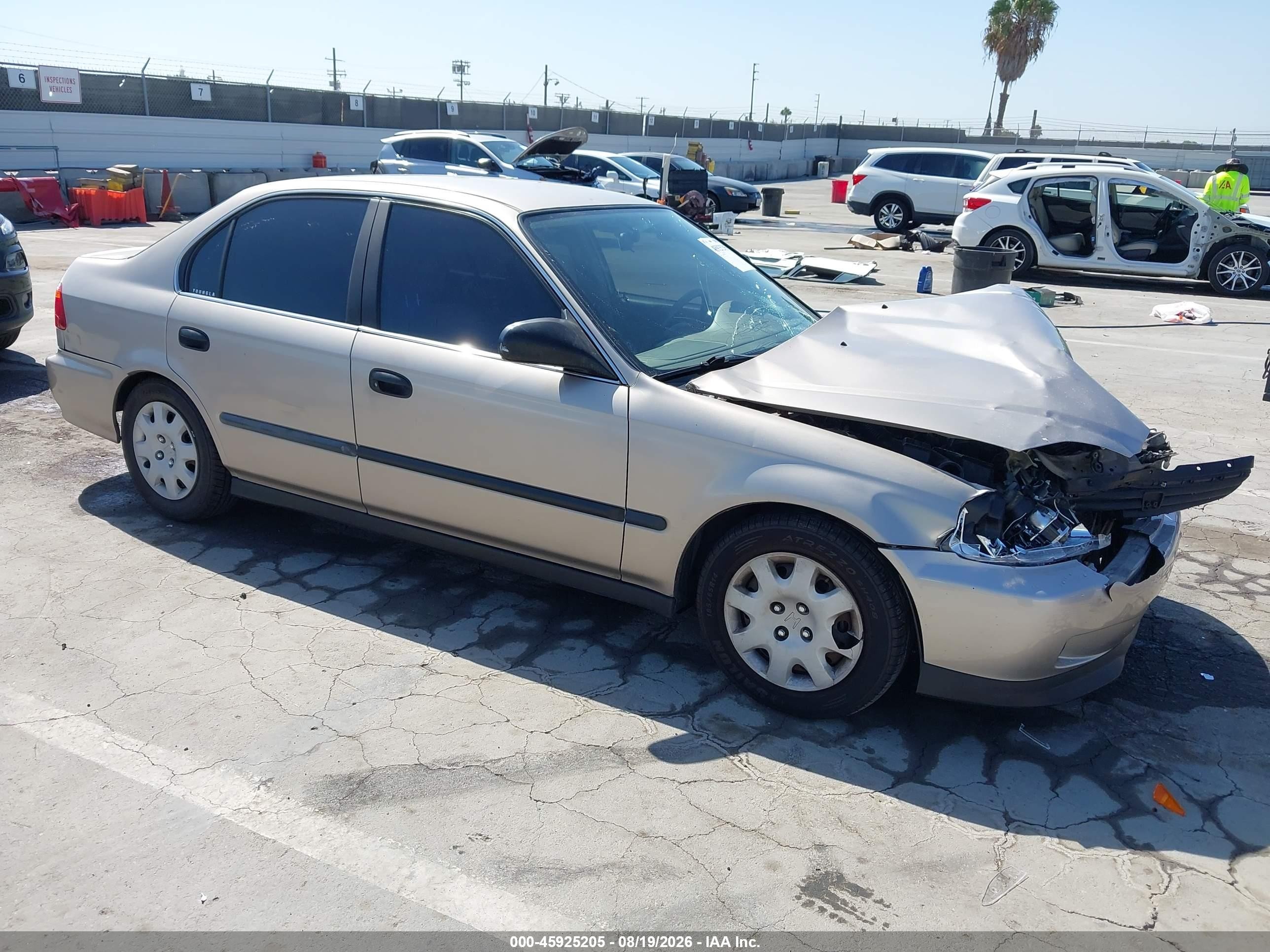 2000 Honda Civic Lx Gold vin: 2HGEJ6671YH587165