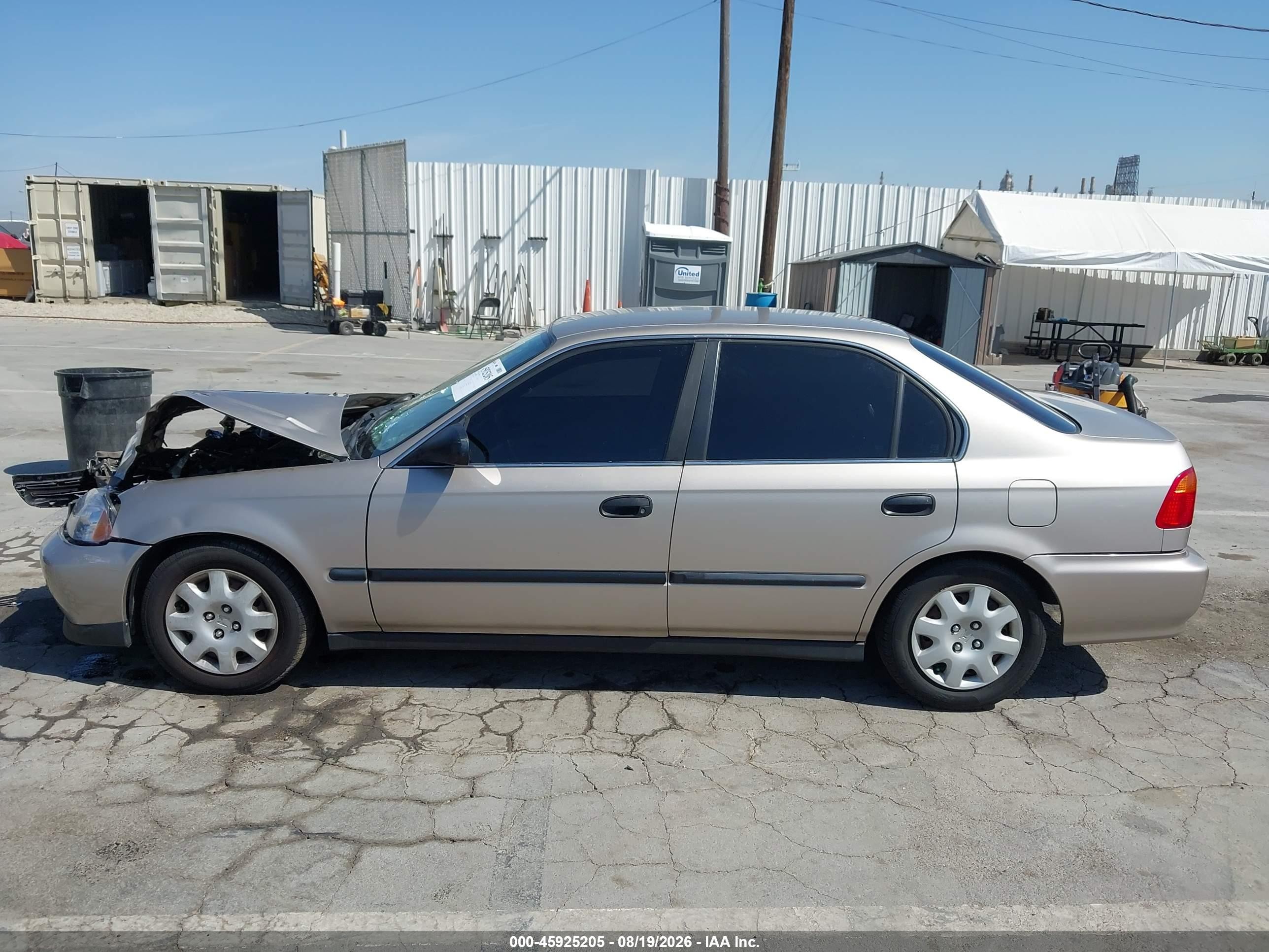 2000 Honda Civic Lx Gold vin: 2HGEJ6671YH587165
