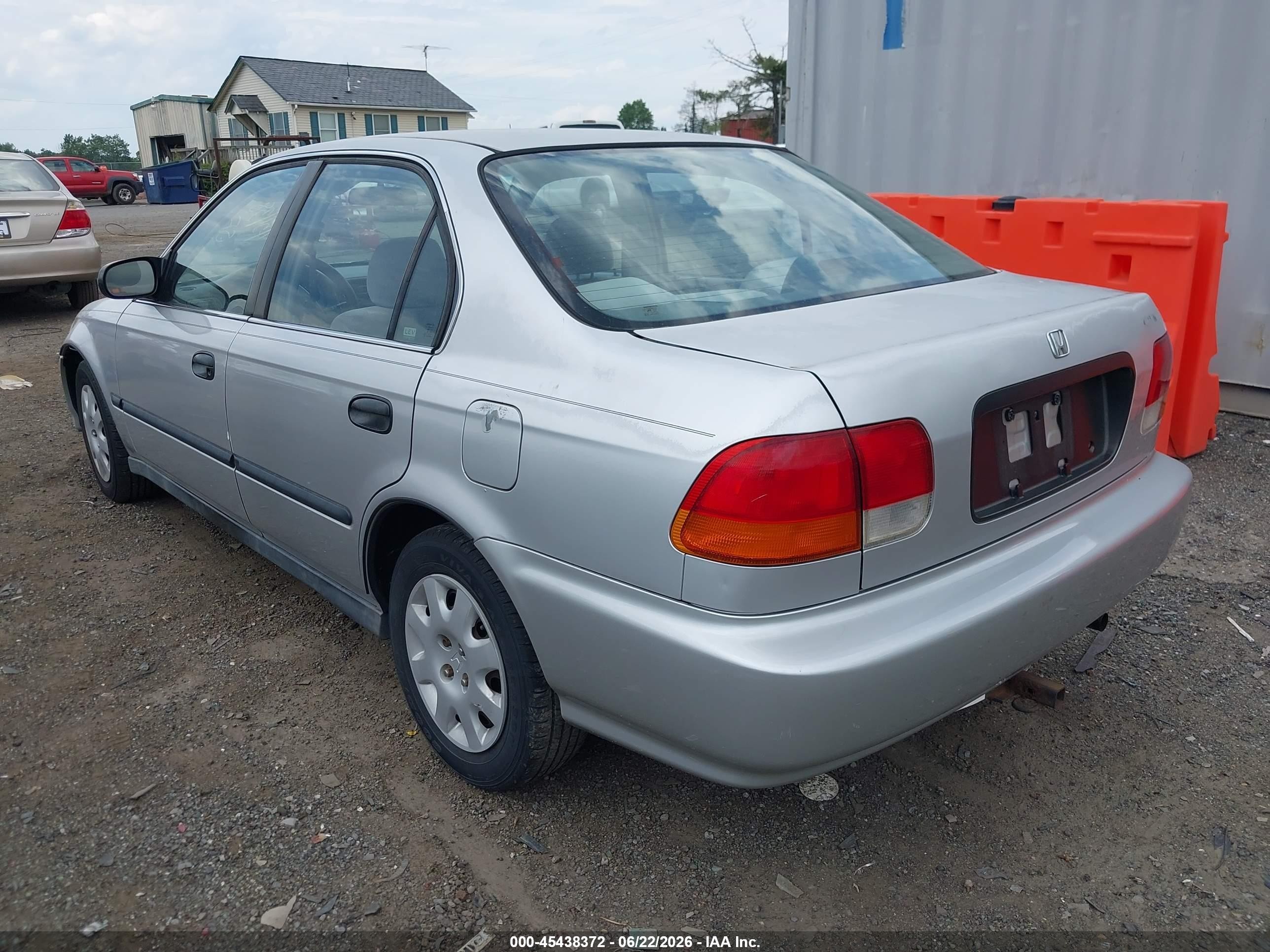 1998 Honda Civic Lx Silver vin: 2HGEJ6672WH571280