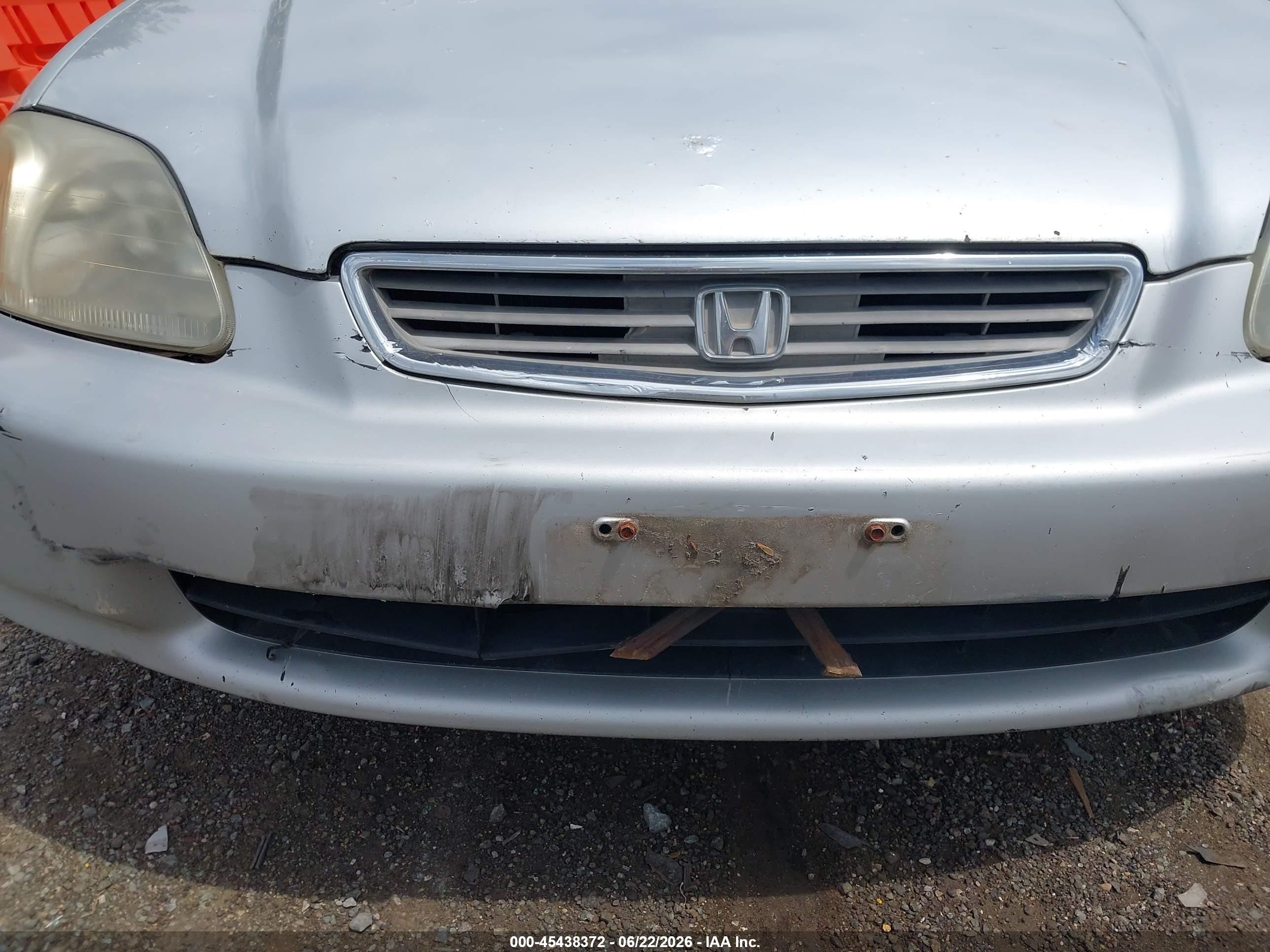 1998 Honda Civic Lx Silver vin: 2HGEJ6672WH571280