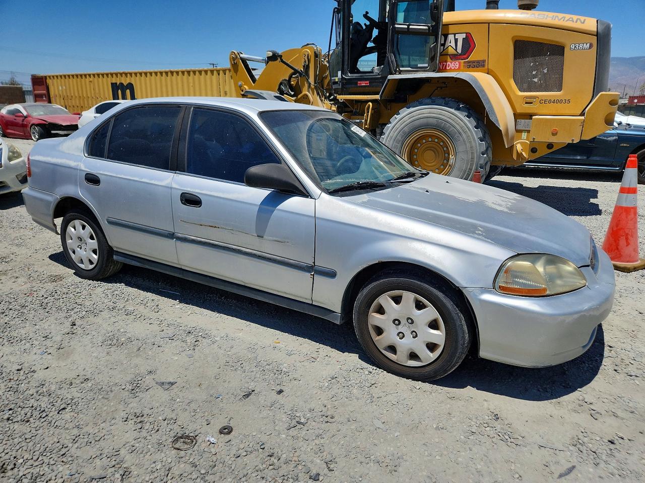 1998 Honda Civic Lx Silver vin: 2HGEJ6672WH625645