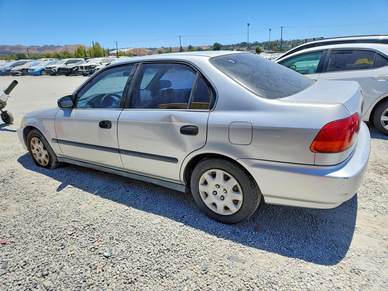 1998 Honda Civic Lx Silver vin: 2HGEJ6672WH625645