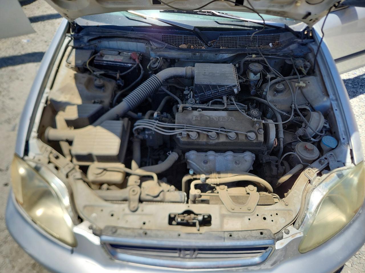 1998 Honda Civic Lx Silver vin: 2HGEJ6672WH625645