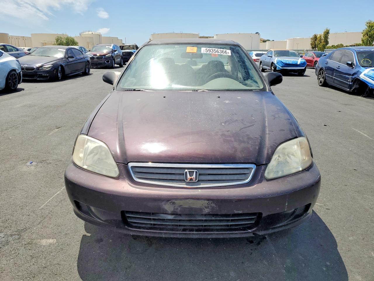 2000 Honda Civic Lx Purple vin: 2HGEJ6672YH577230