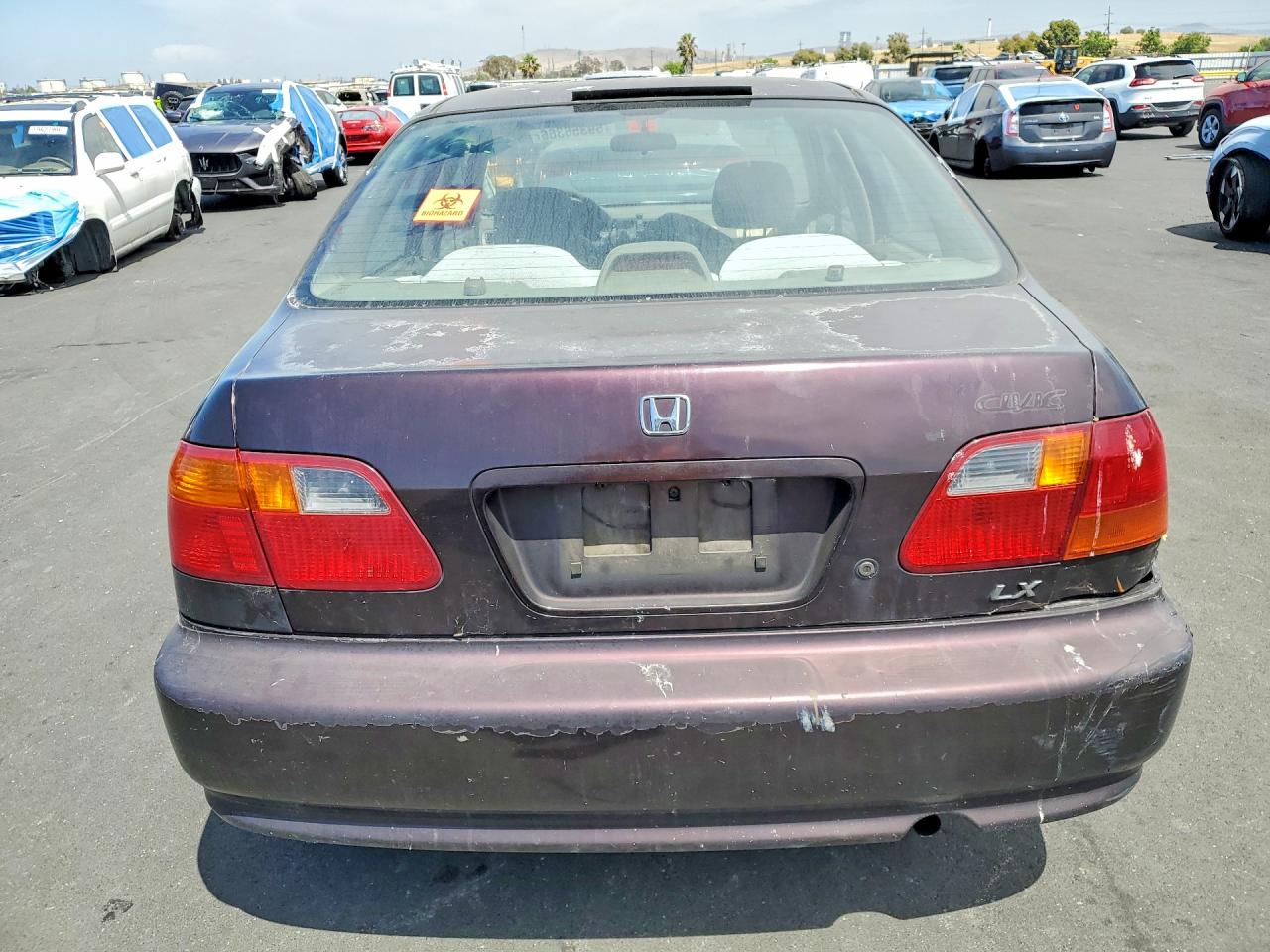 2000 Honda Civic Lx Purple vin: 2HGEJ6672YH577230
