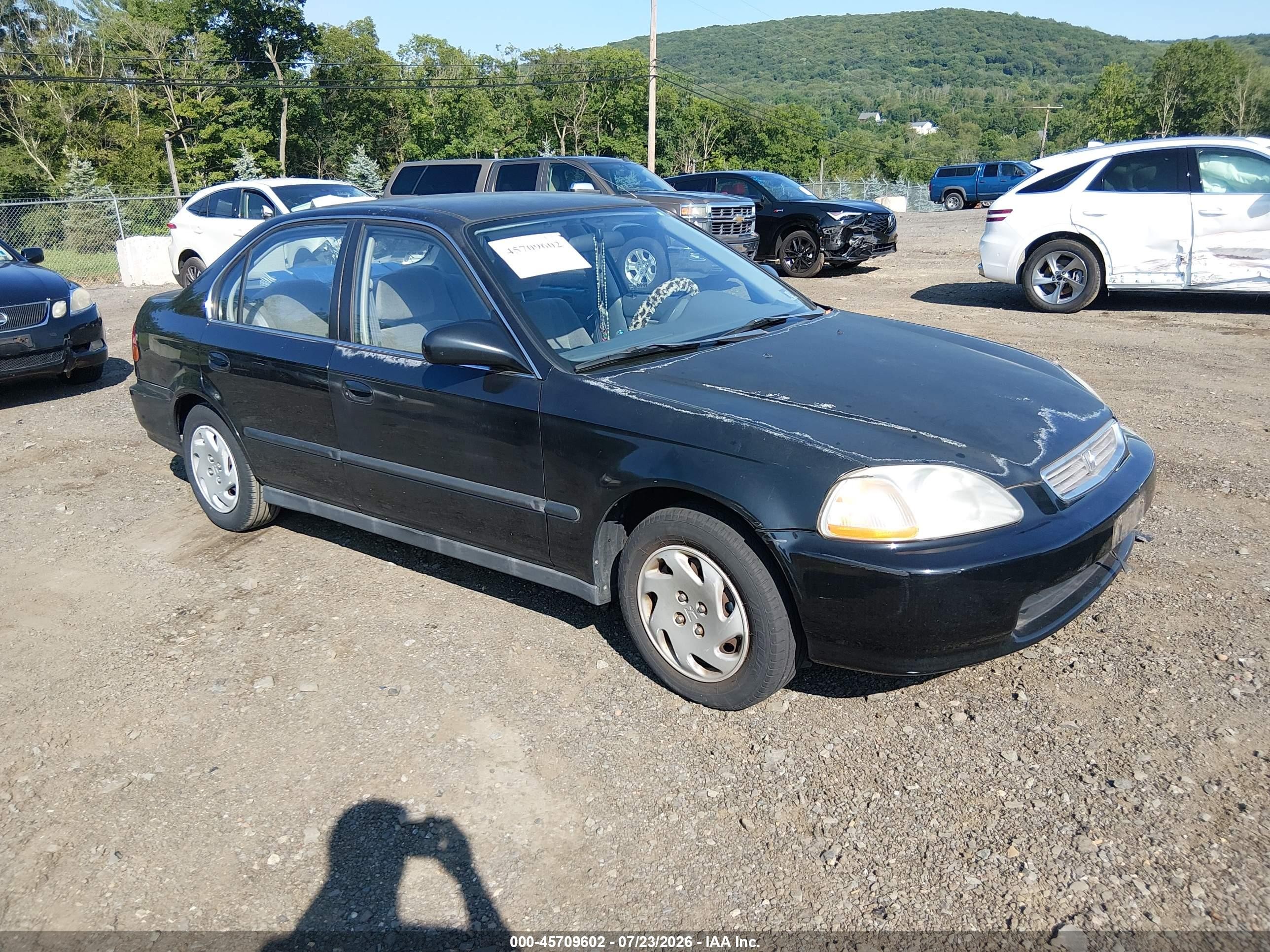 1996 Honda Civic Lx Black vin: 2HGEJ6673TH549915