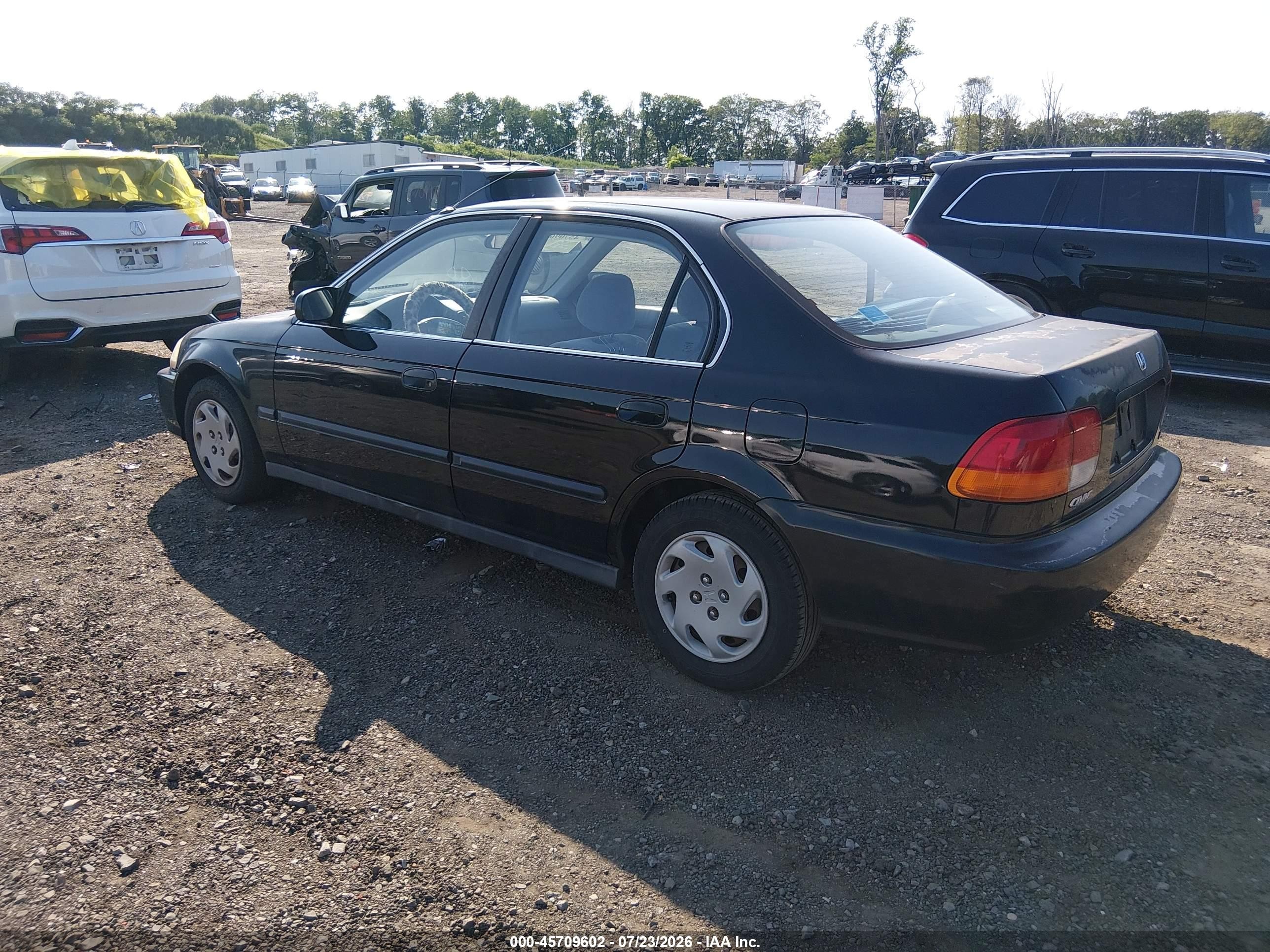 1996 Honda Civic Lx Black vin: 2HGEJ6673TH549915