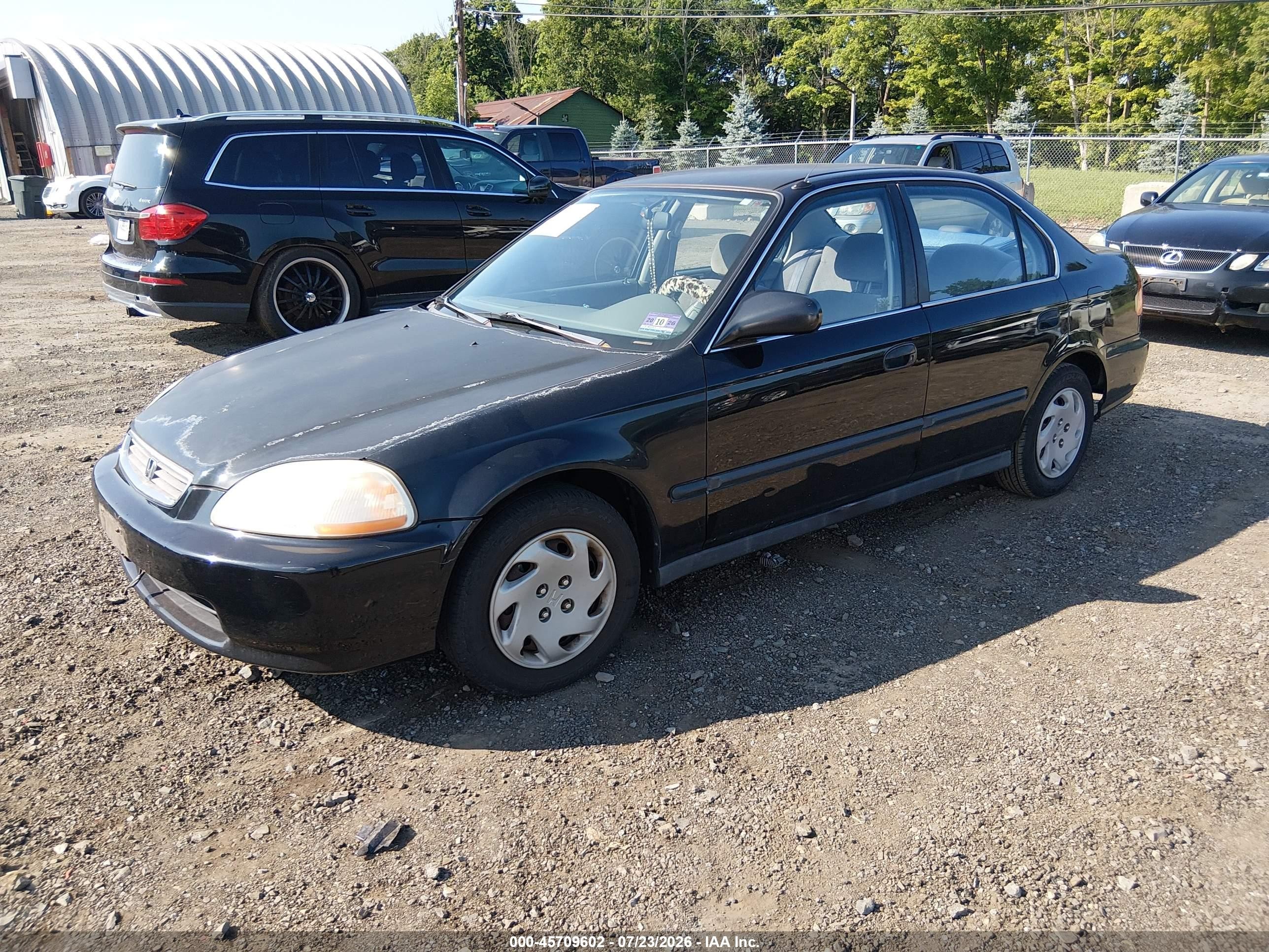 1996 Honda Civic Lx Black vin: 2HGEJ6673TH549915