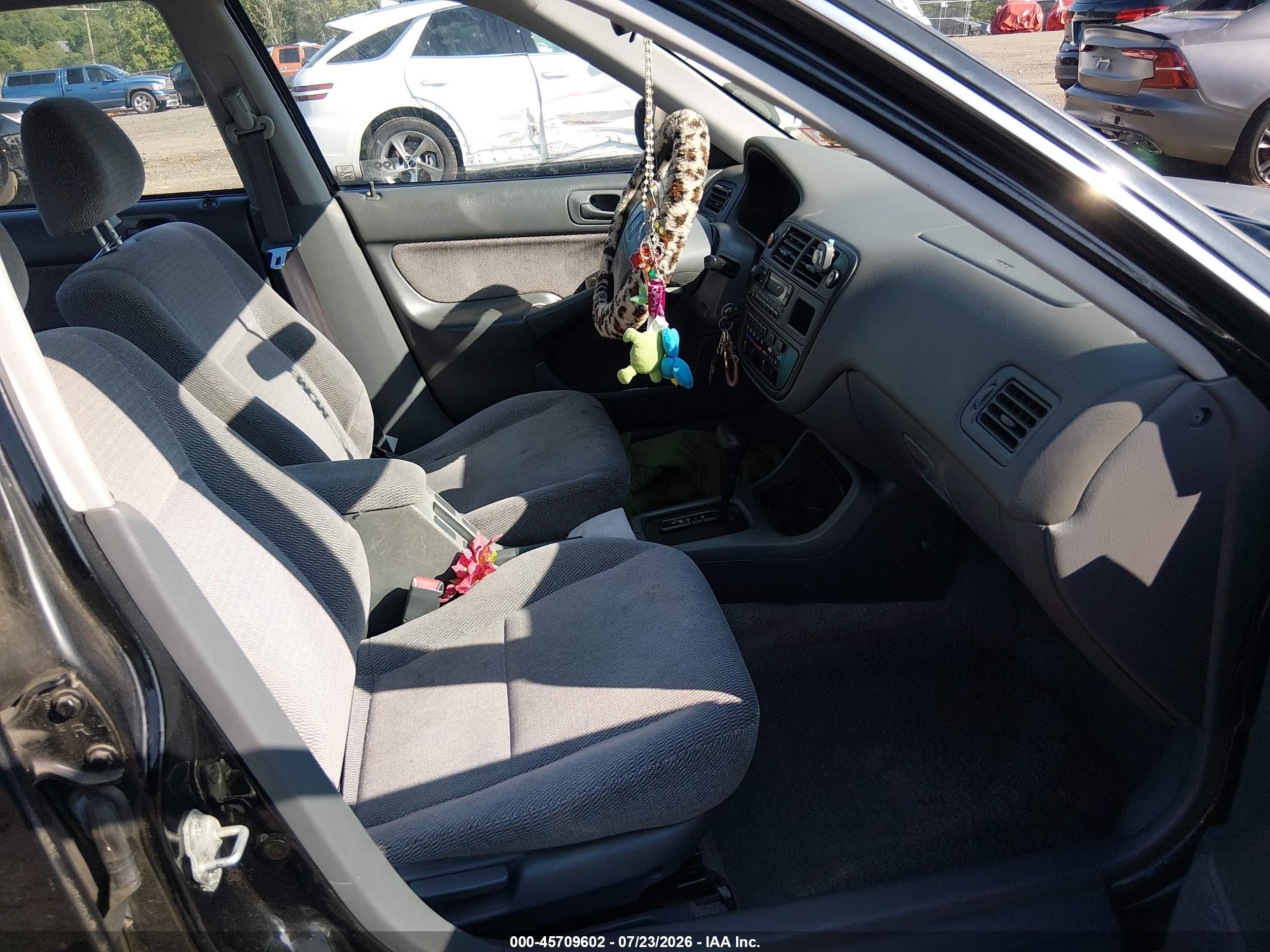 1996 Honda Civic Lx Black vin: 2HGEJ6673TH549915