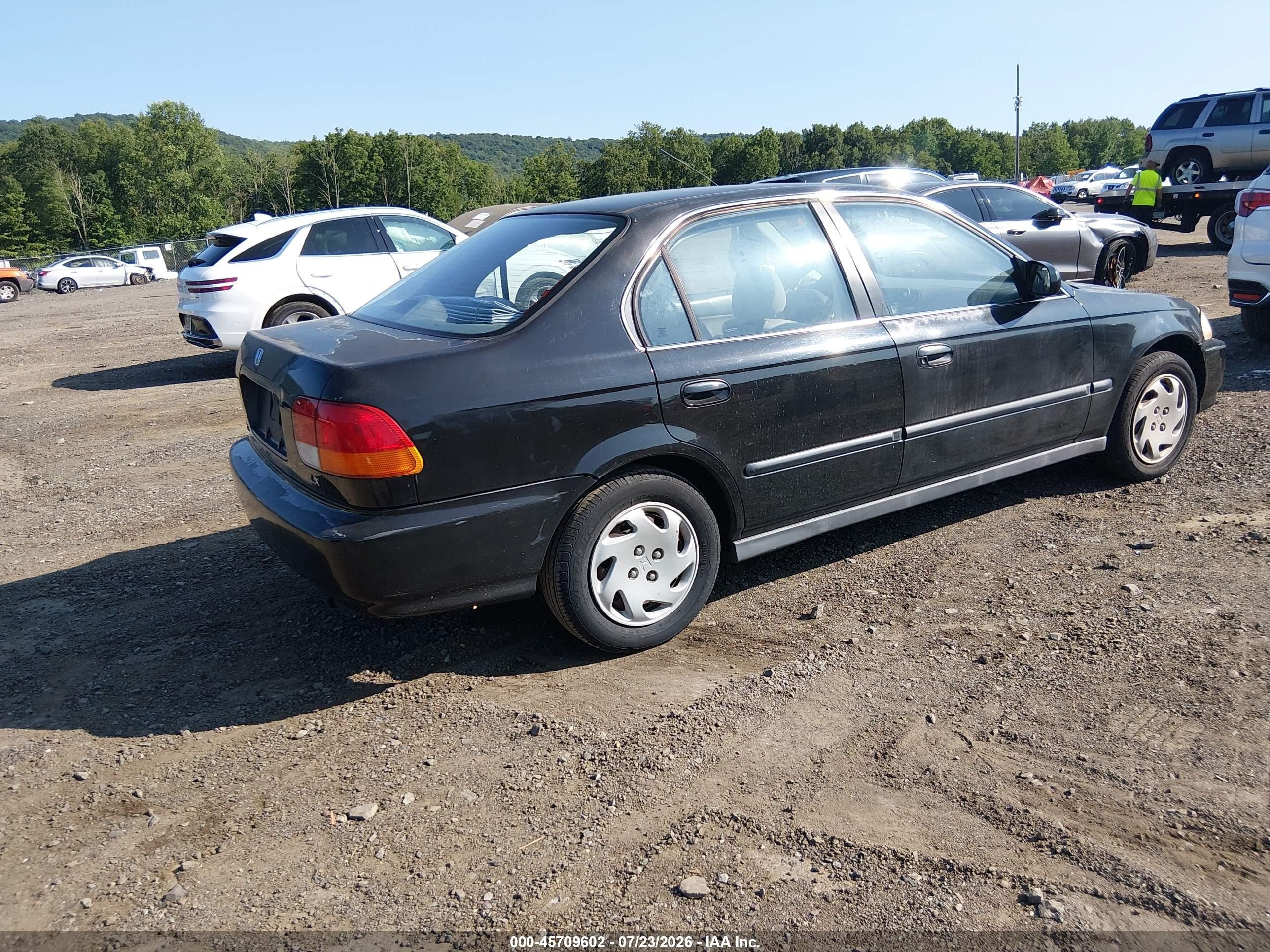 1996 Honda Civic Lx Black vin: 2HGEJ6673TH549915