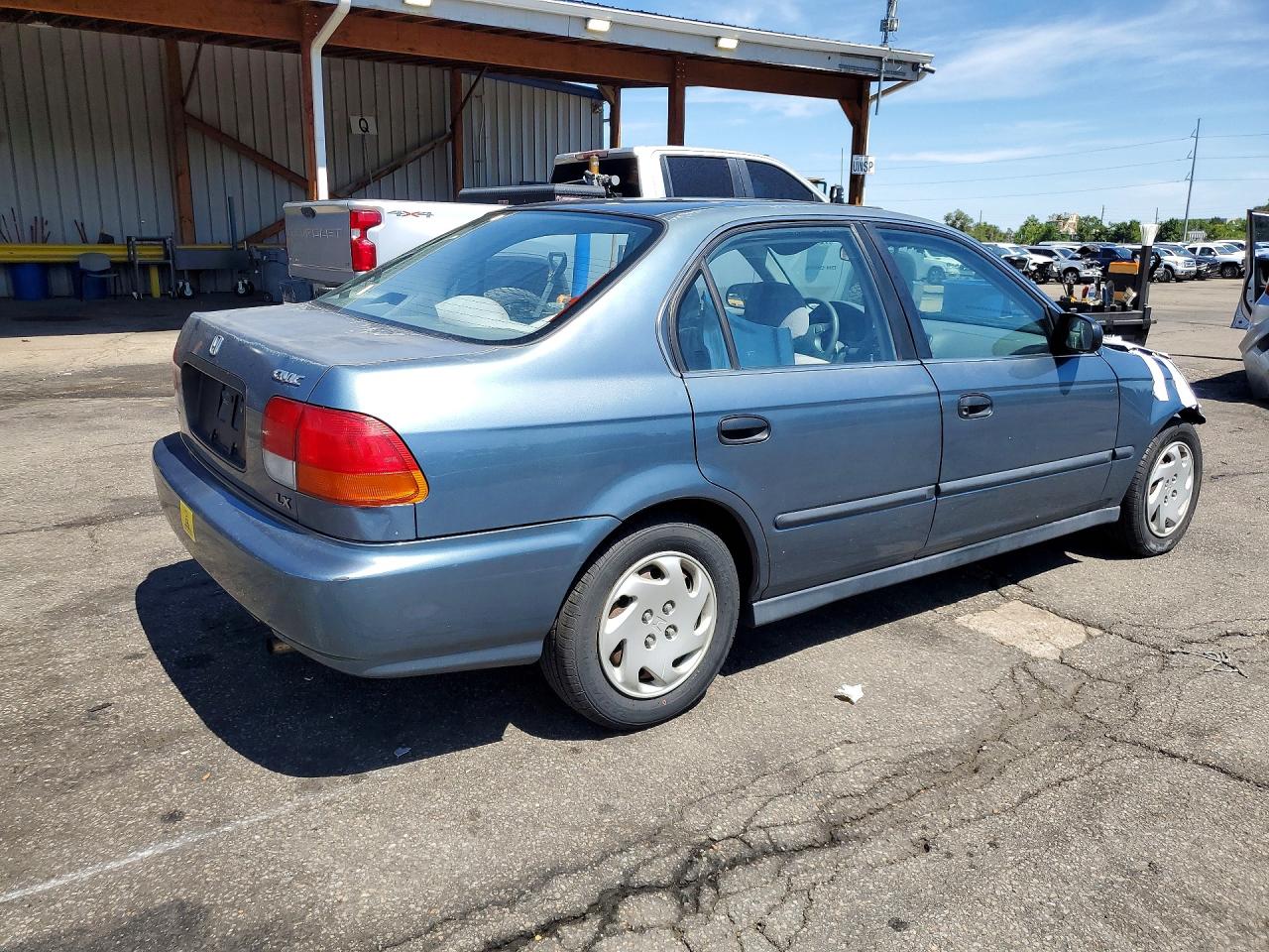 1997 Honda Civic Lx Blue vin: 2HGEJ6673VH521051
