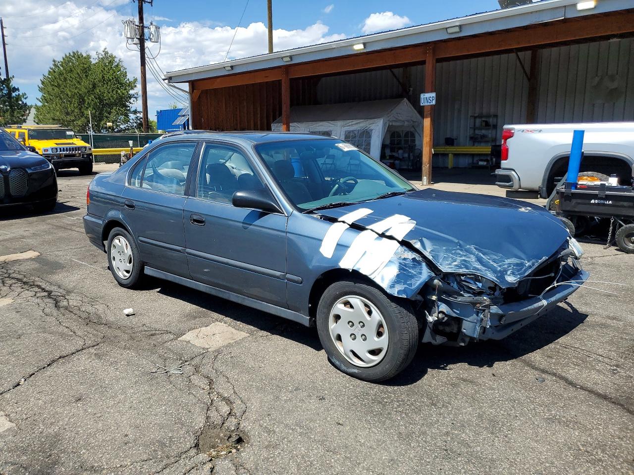 1997 Honda Civic Lx Blue vin: 2HGEJ6673VH521051