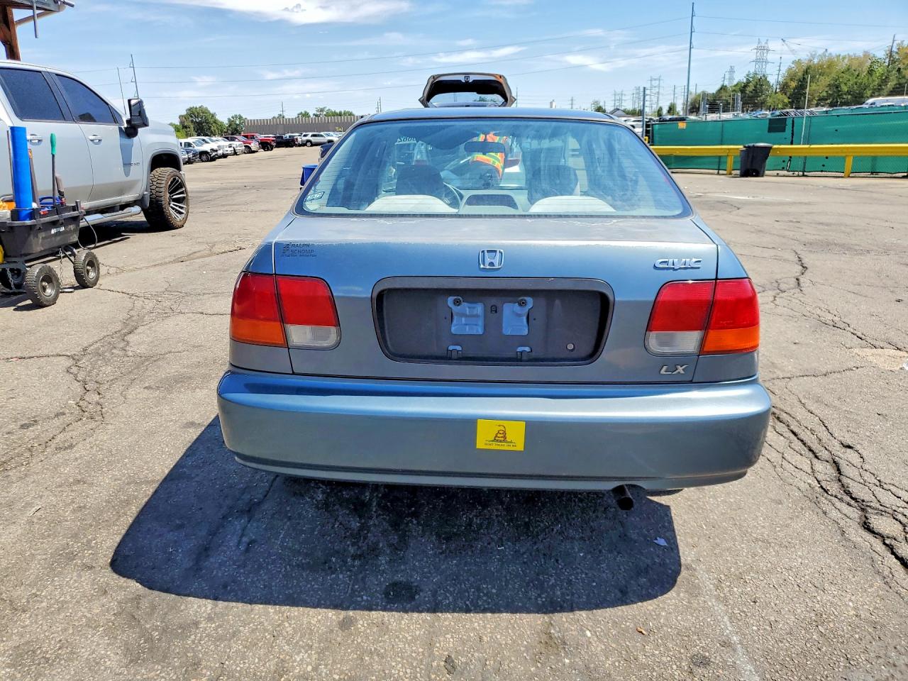 1997 Honda Civic Lx Blue vin: 2HGEJ6673VH521051