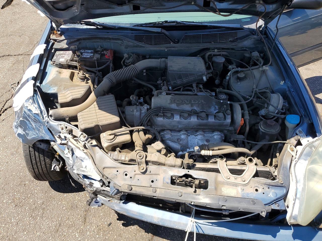 1997 Honda Civic Lx Blue vin: 2HGEJ6673VH521051