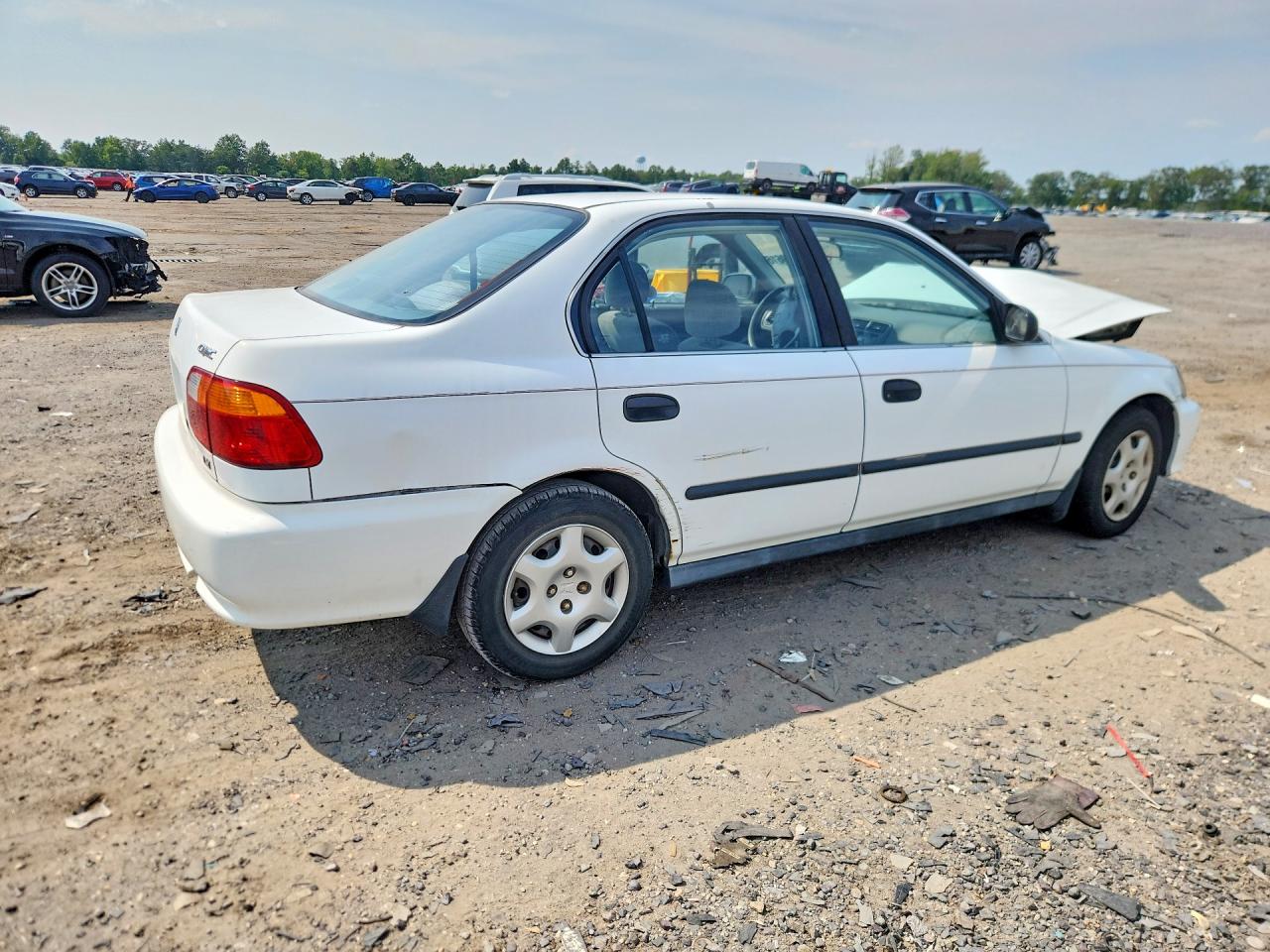 1999 Honda Civic Lx Белый vin: 2HGEJ6673XH566252