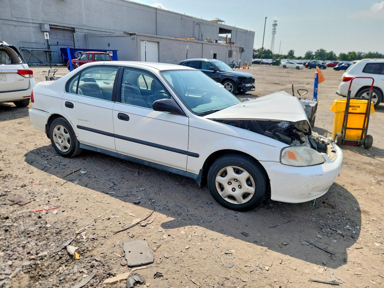 1999 Honda Civic Lx Белый vin: 2HGEJ6673XH566252