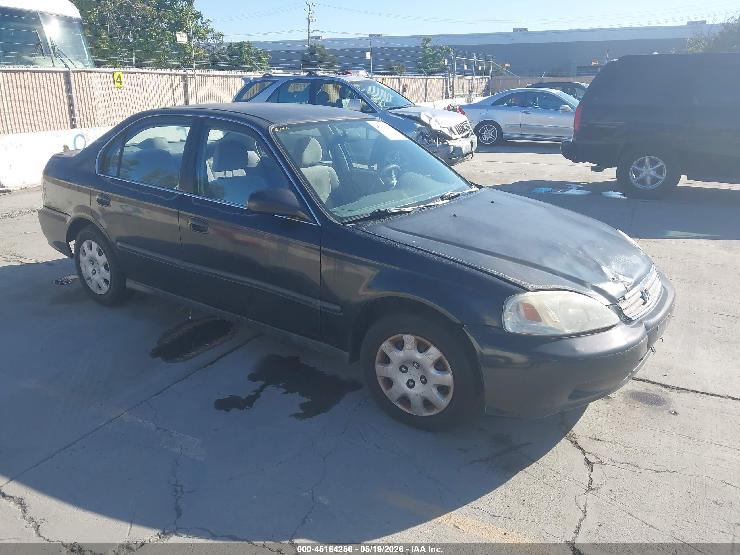 2000 Honda Civic Lx Серый vin: 2HGEJ6673YH599169