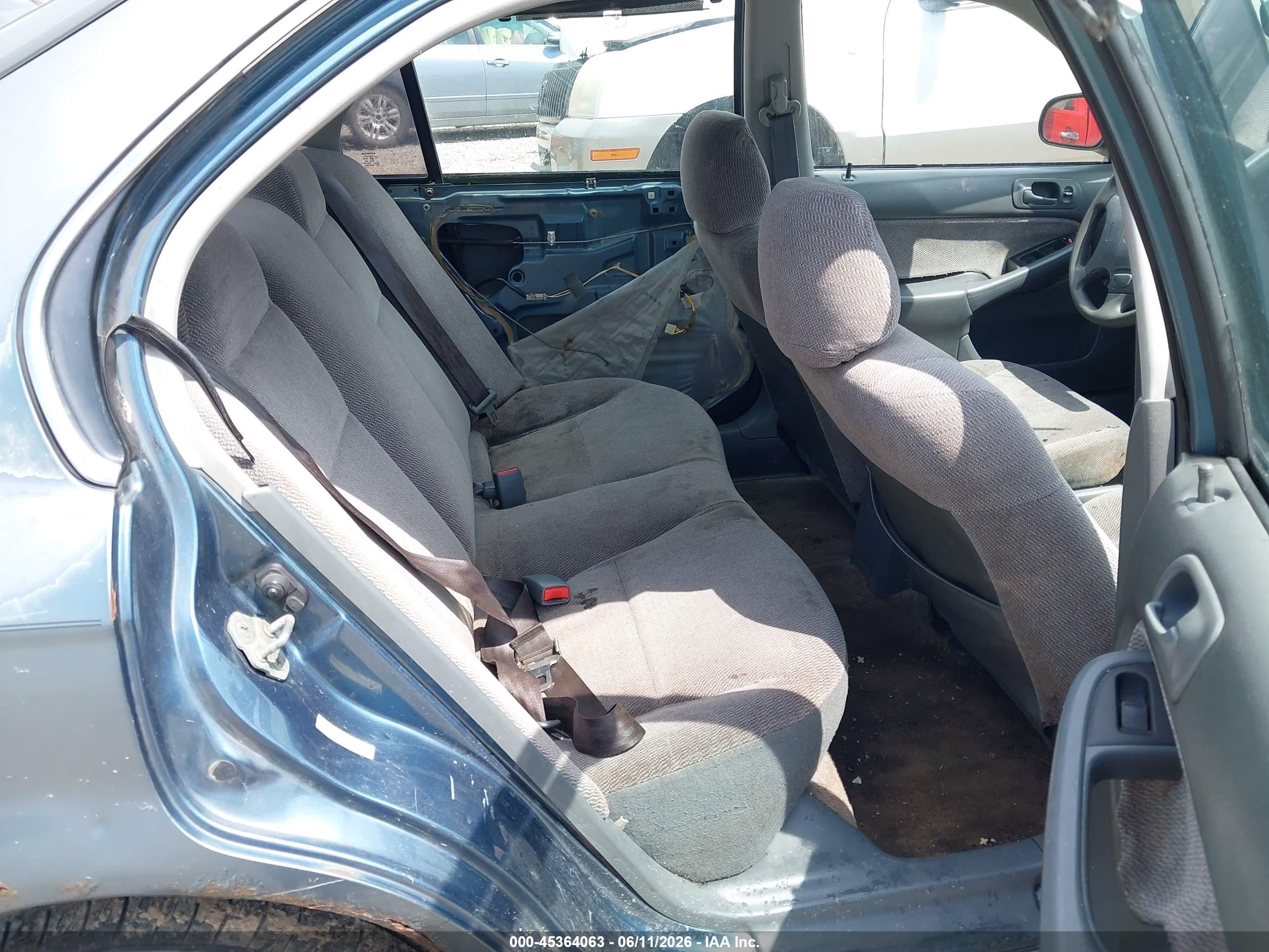 1997 Honda Civic Lx Light Blue vin: 2HGEJ6674VH535279