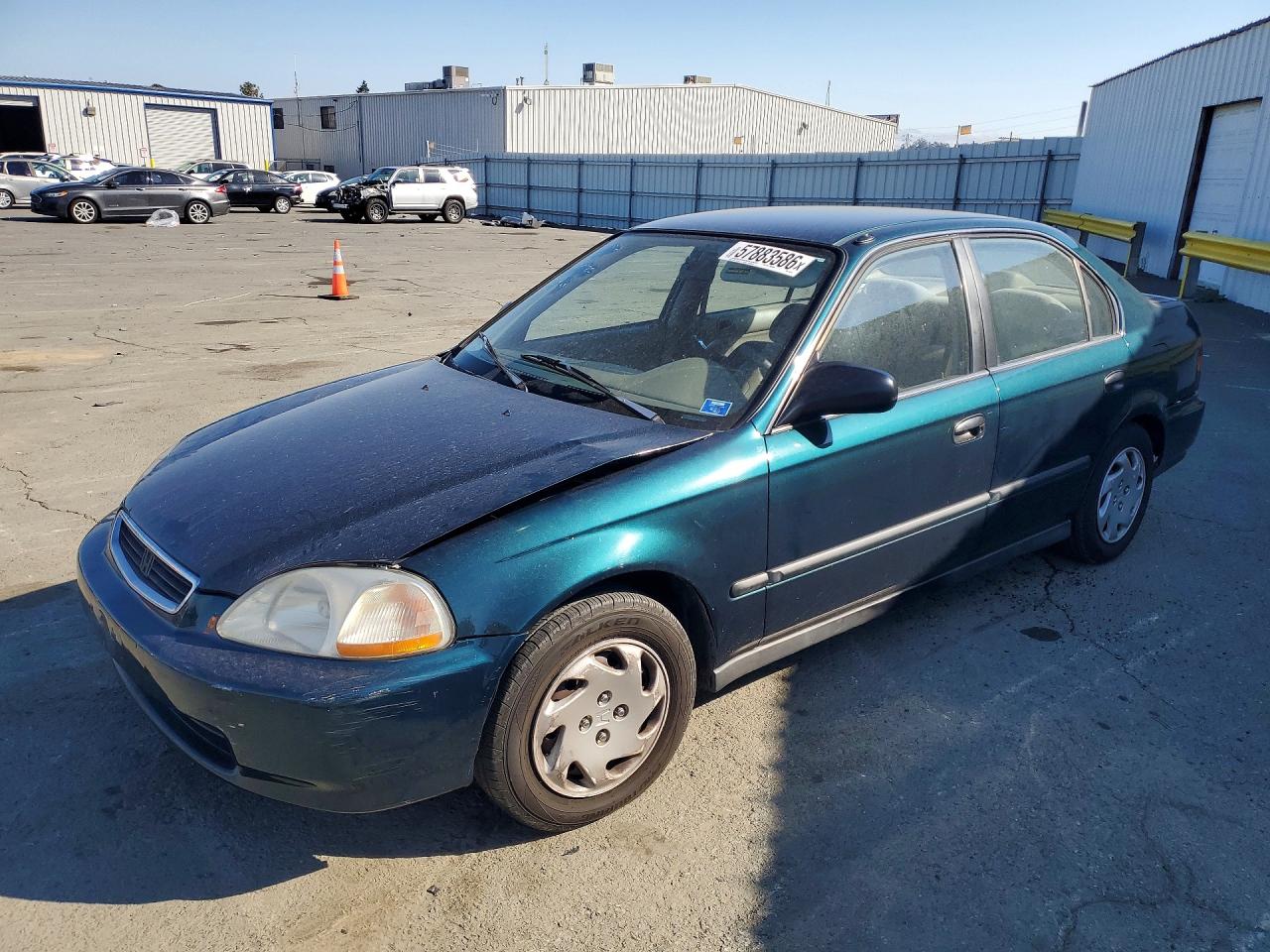 1997 Honda Civic Lx Green vin: 2HGEJ6674VH569724