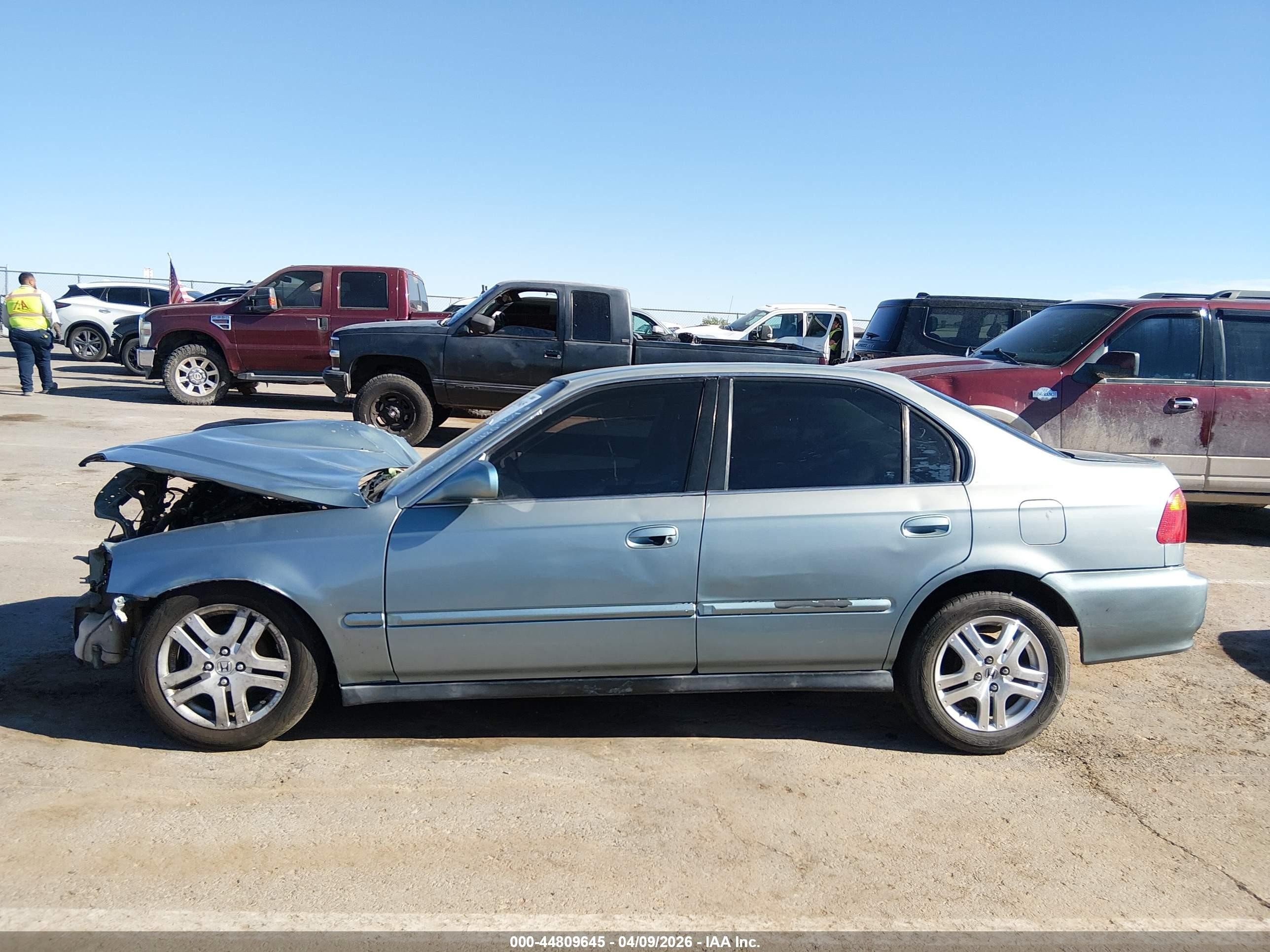2000 Honda Civic Lx Silver vin: 2HGEJ6674YH547596
