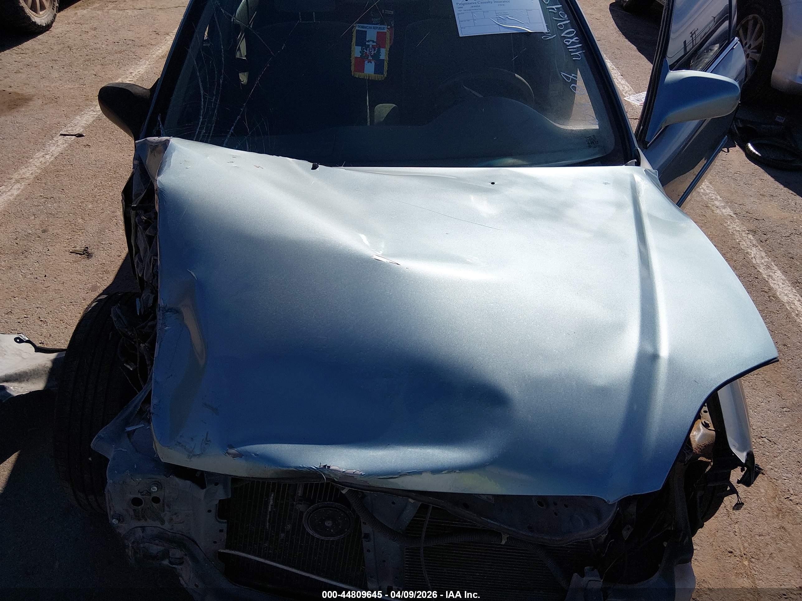 2000 Honda Civic Lx Silver vin: 2HGEJ6674YH547596