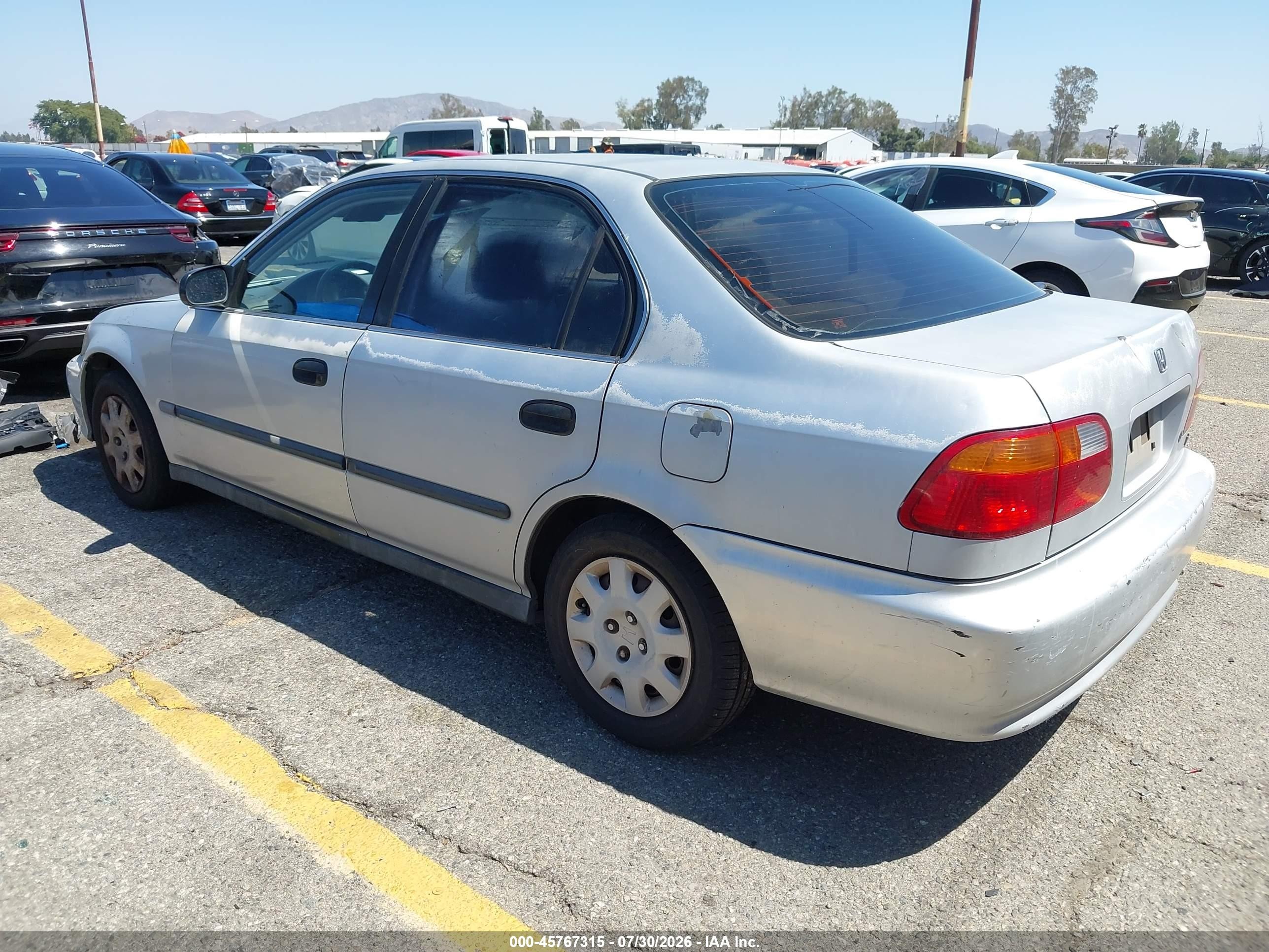 1999 Honda Civic Lx Gray vin: 2HGEJ6675XH575776