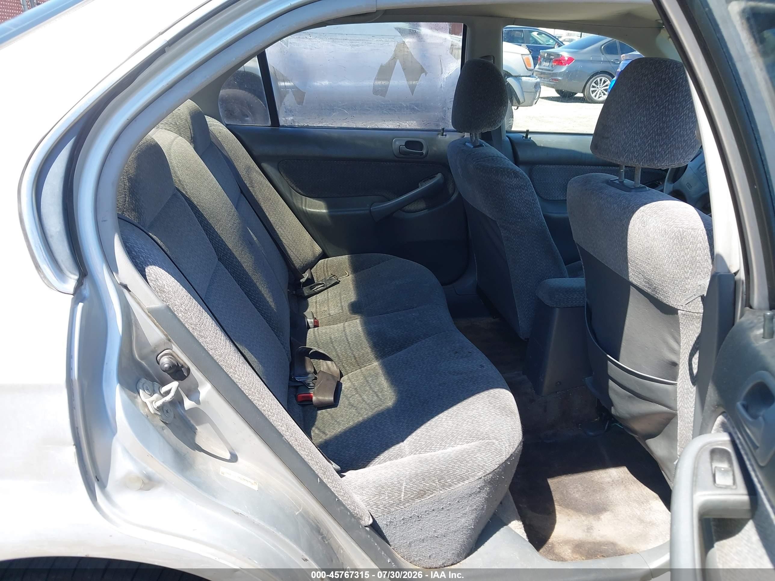 1999 Honda Civic Lx Gray vin: 2HGEJ6675XH575776