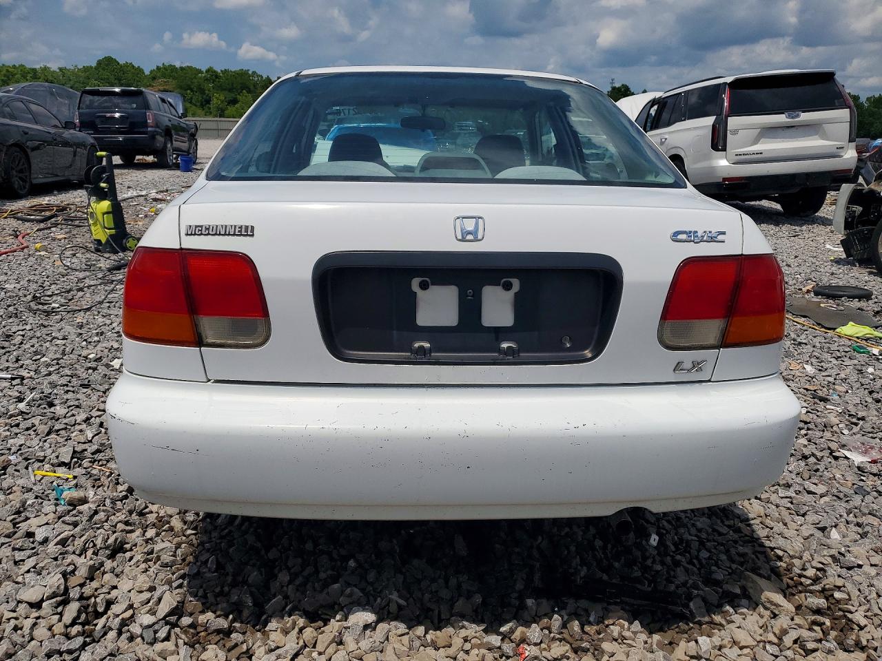 1997 Honda Civic Lx White vin: 2HGEJ6676VH510223