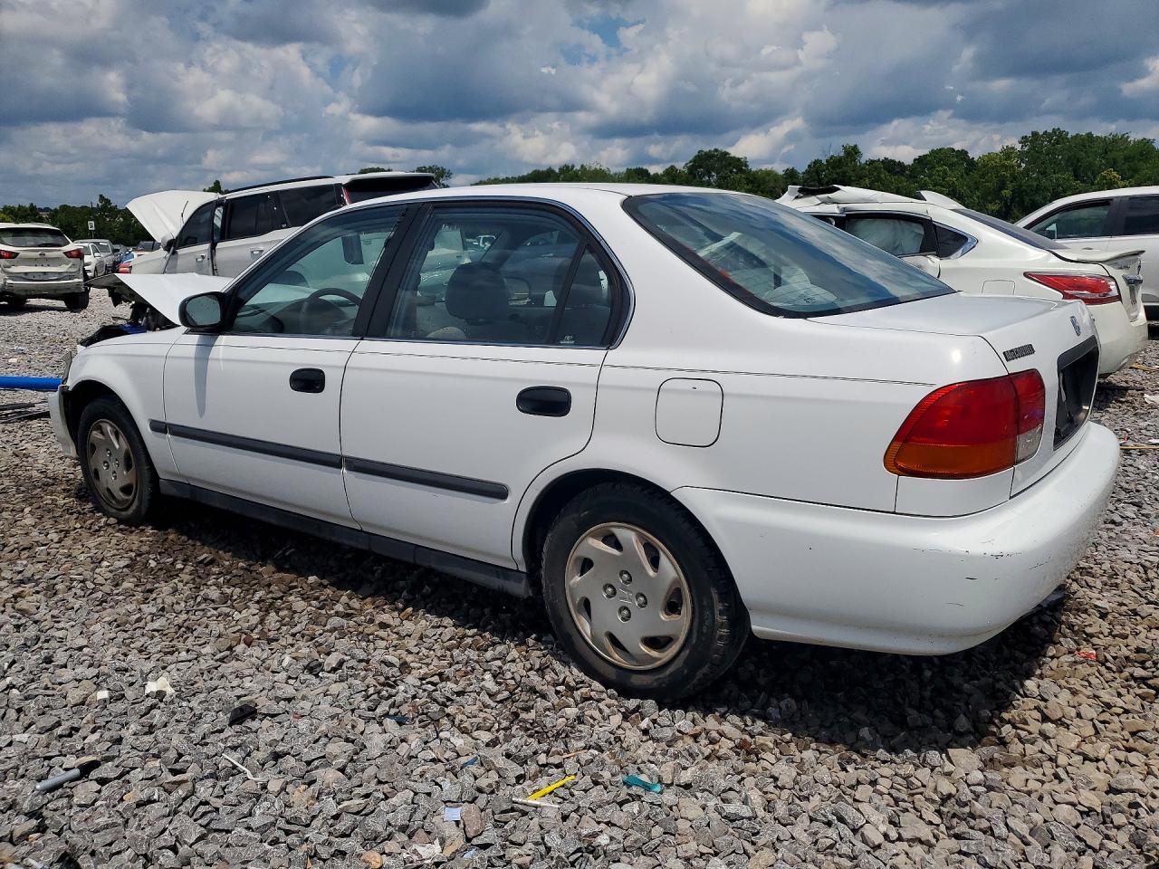 1997 Honda Civic Lx White vin: 2HGEJ6676VH510223