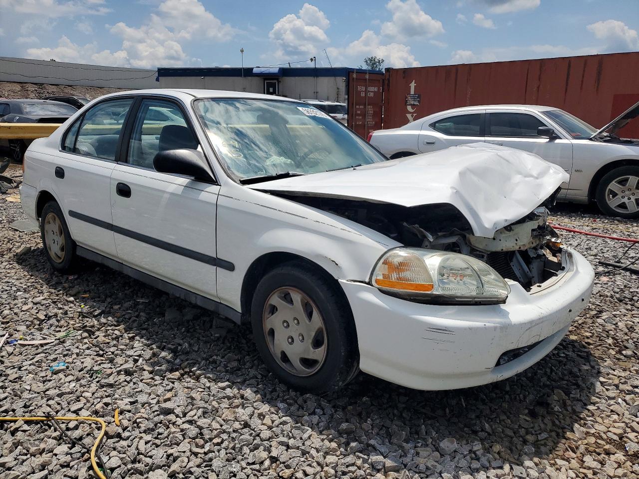 1997 Honda Civic Lx White vin: 2HGEJ6676VH510223