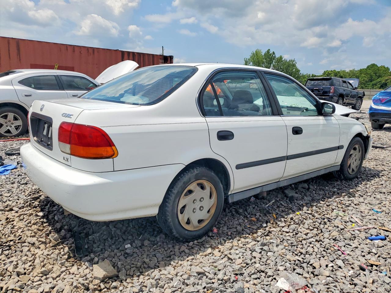 1997 Honda Civic Lx White vin: 2HGEJ6676VH510223