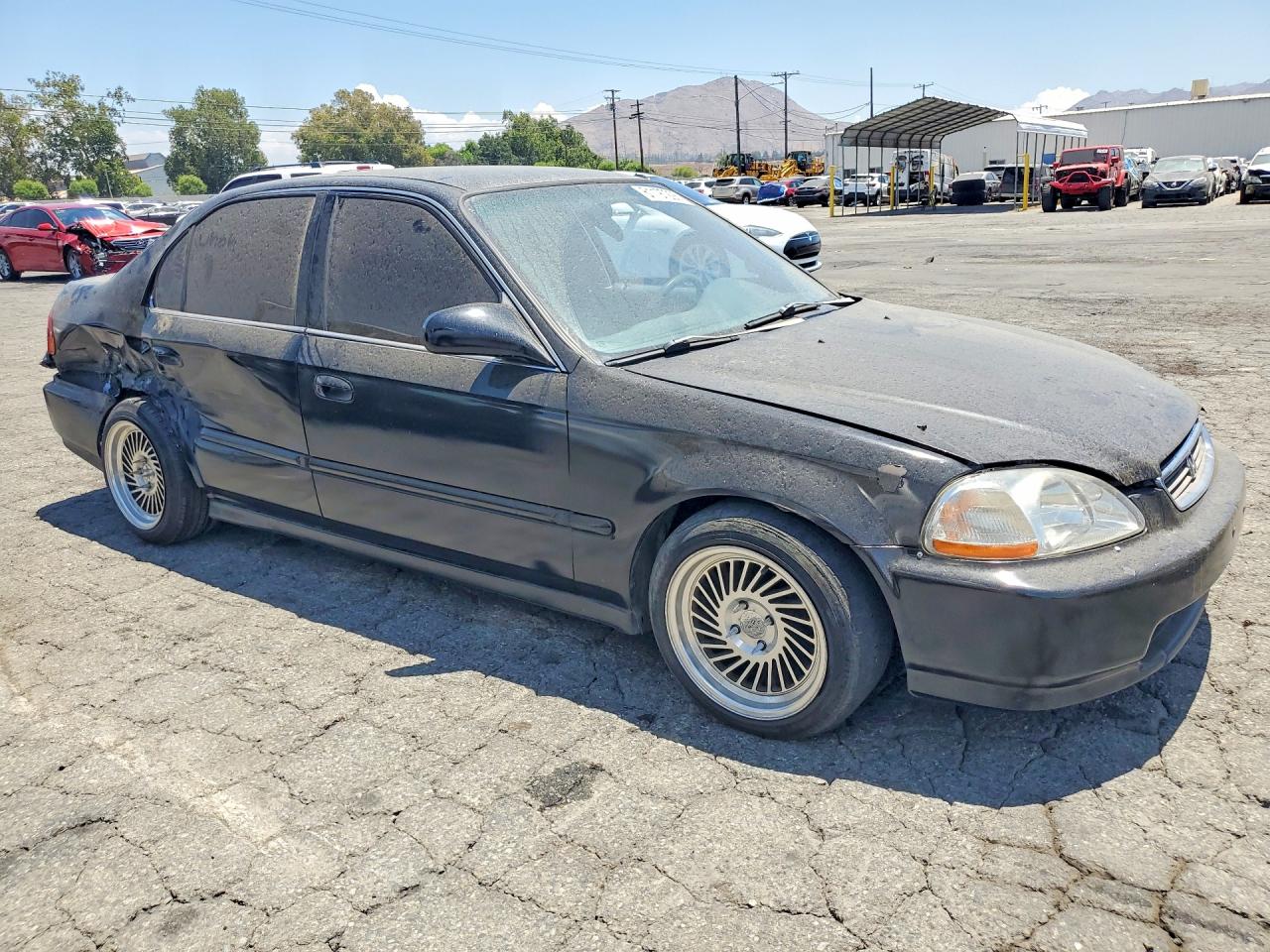 1997 Honda Civic Lx Black vin: 2HGEJ6676VH574925