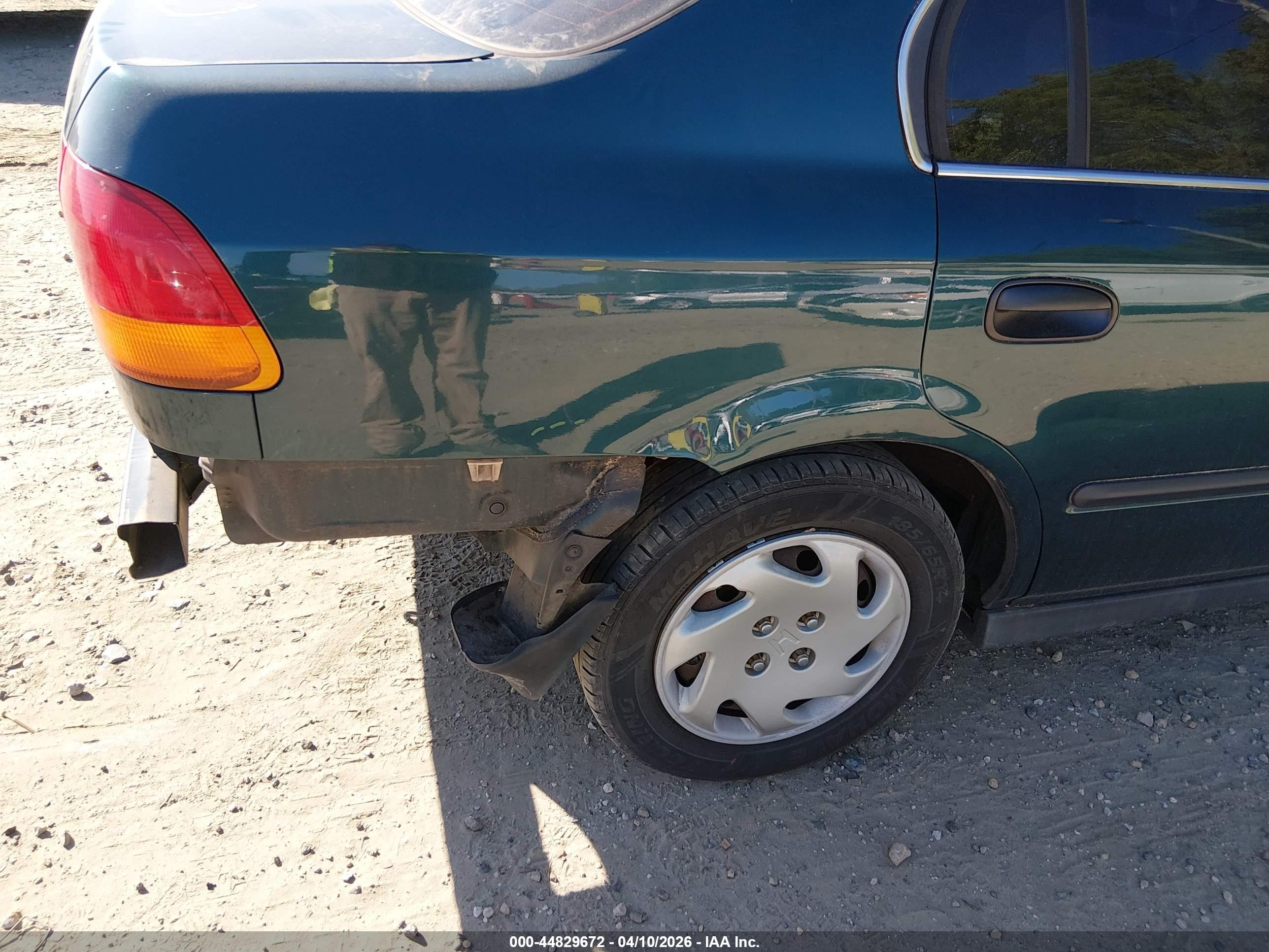 1997 Honda Civic Lx Зеленый vin: 2HGEJ6676VH581146