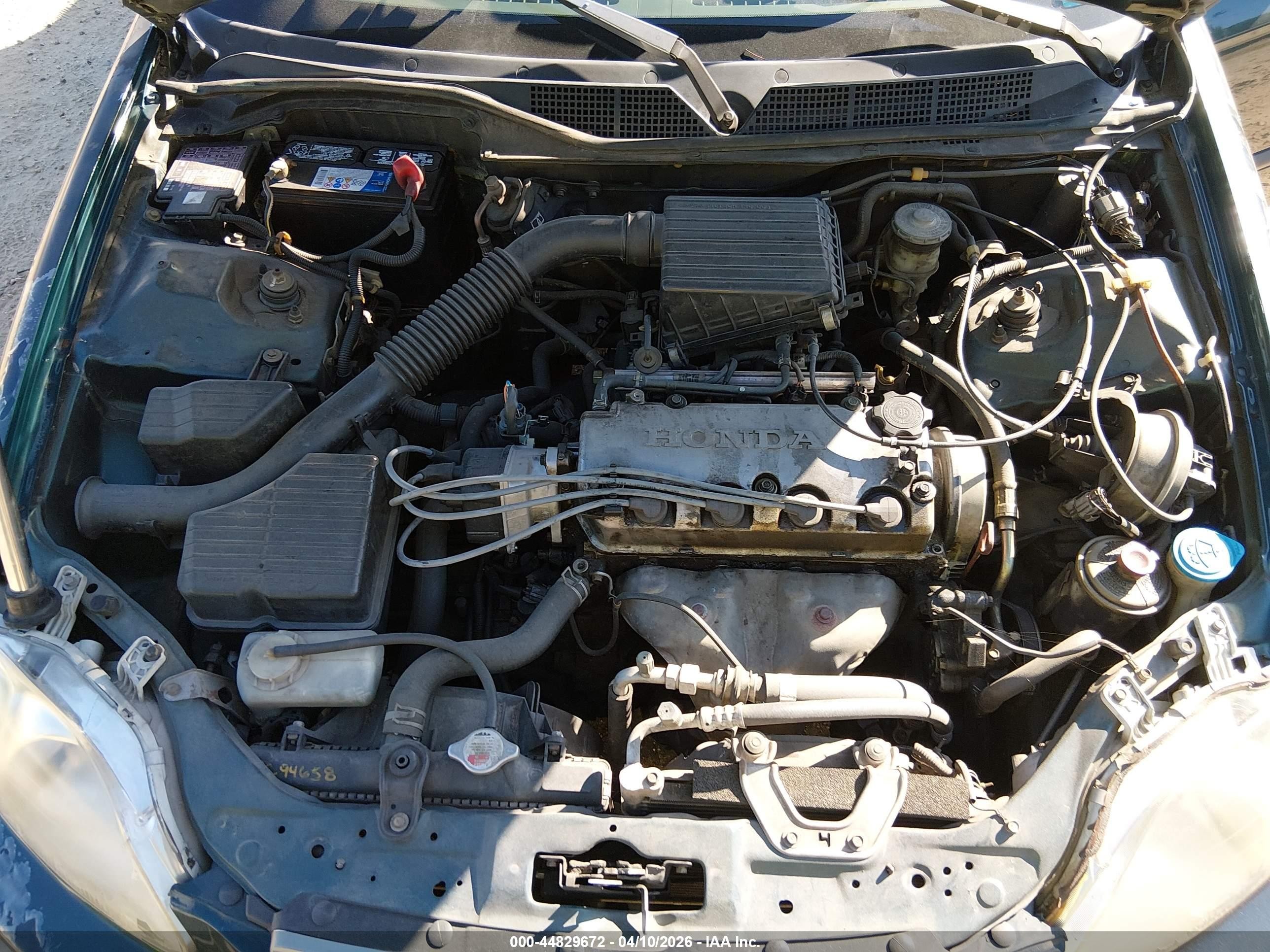 1997 Honda Civic Lx Зеленый vin: 2HGEJ6676VH581146