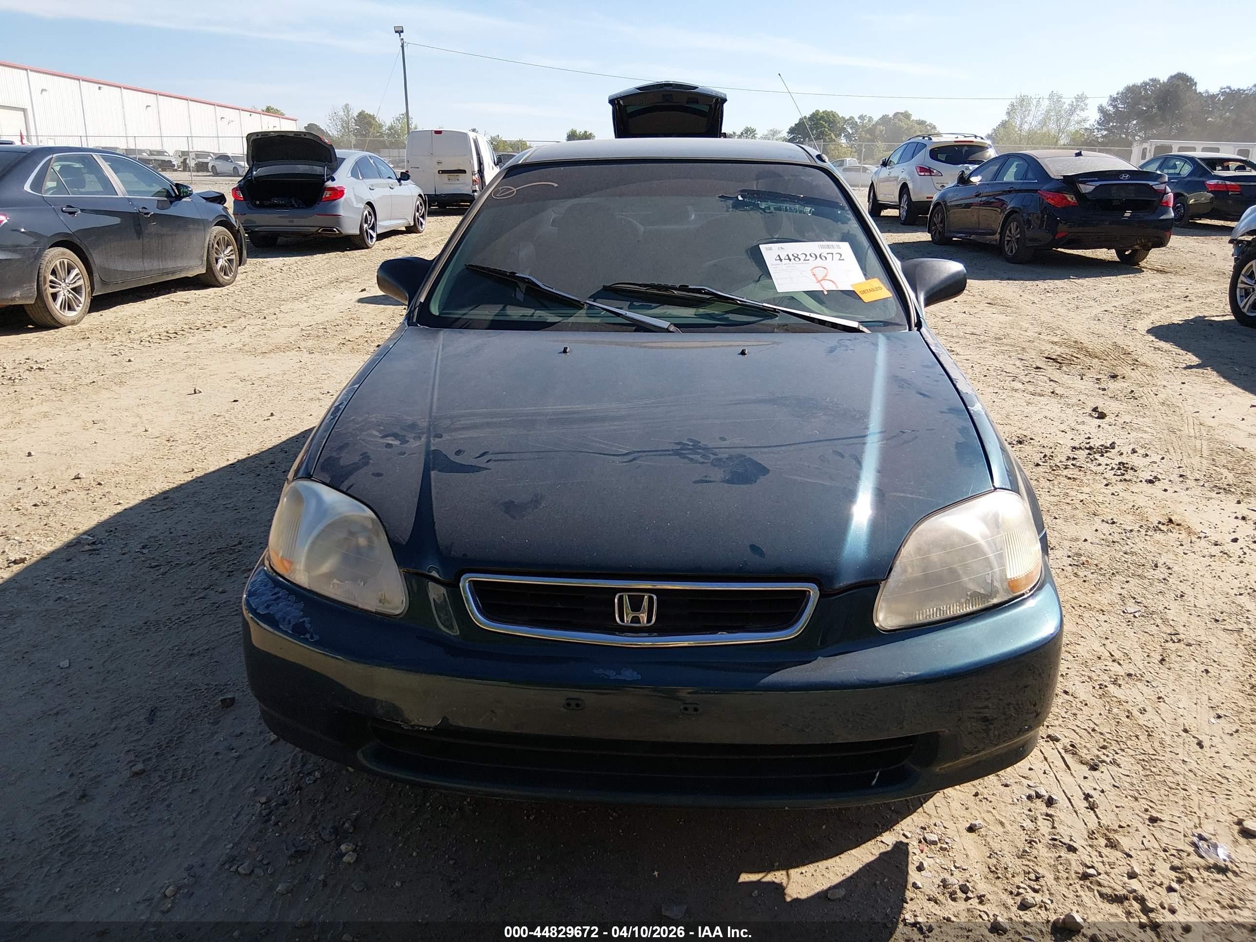 1997 Honda Civic Lx Зеленый vin: 2HGEJ6676VH581146