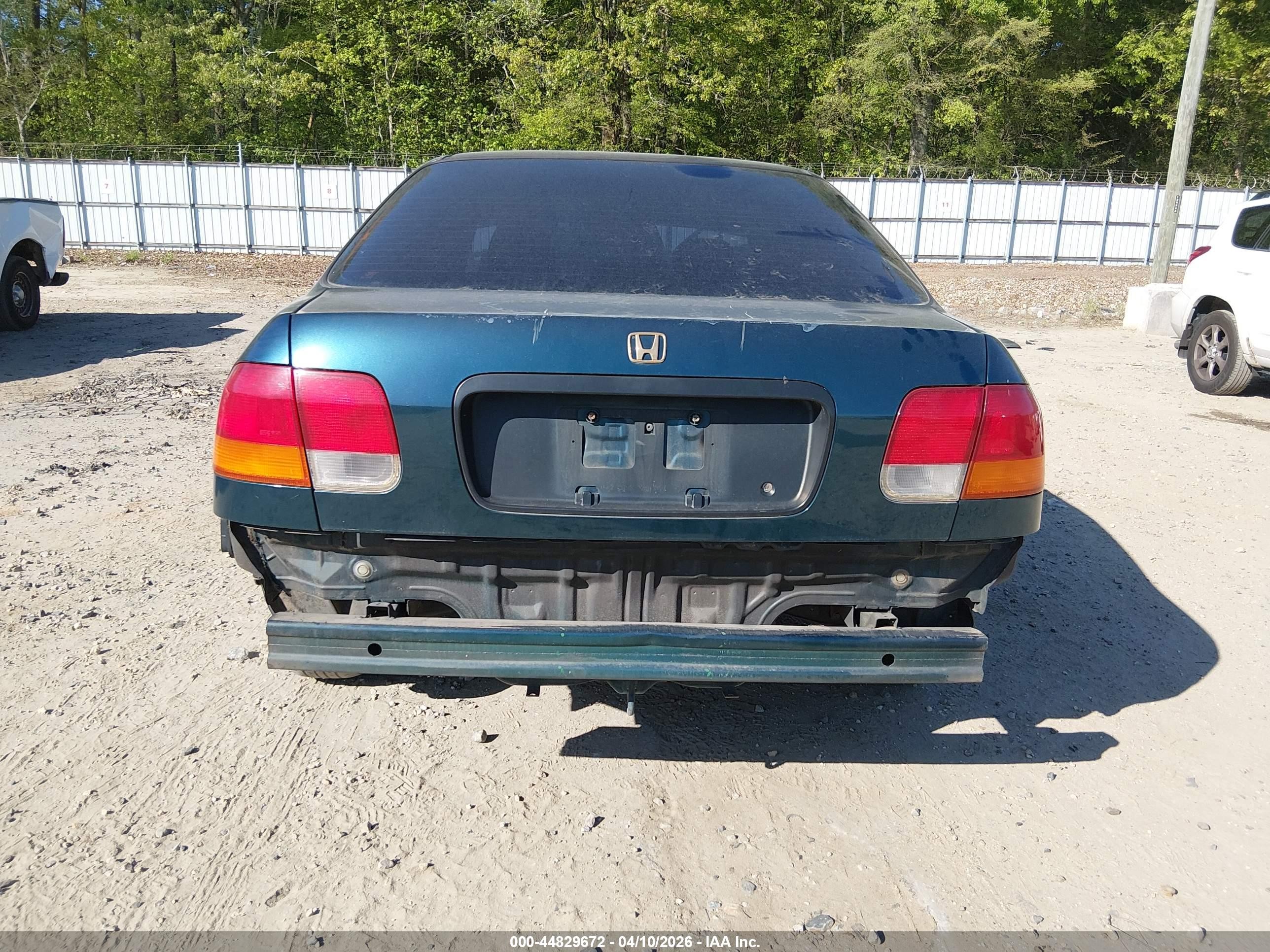 1997 Honda Civic Lx Зеленый vin: 2HGEJ6676VH581146