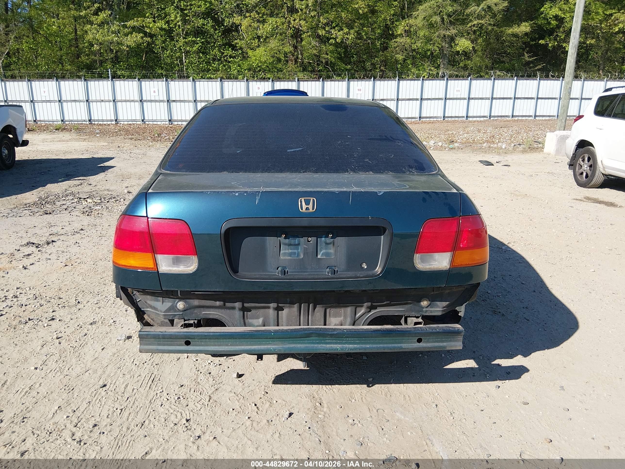 1997 Honda Civic Lx Зеленый vin: 2HGEJ6676VH581146