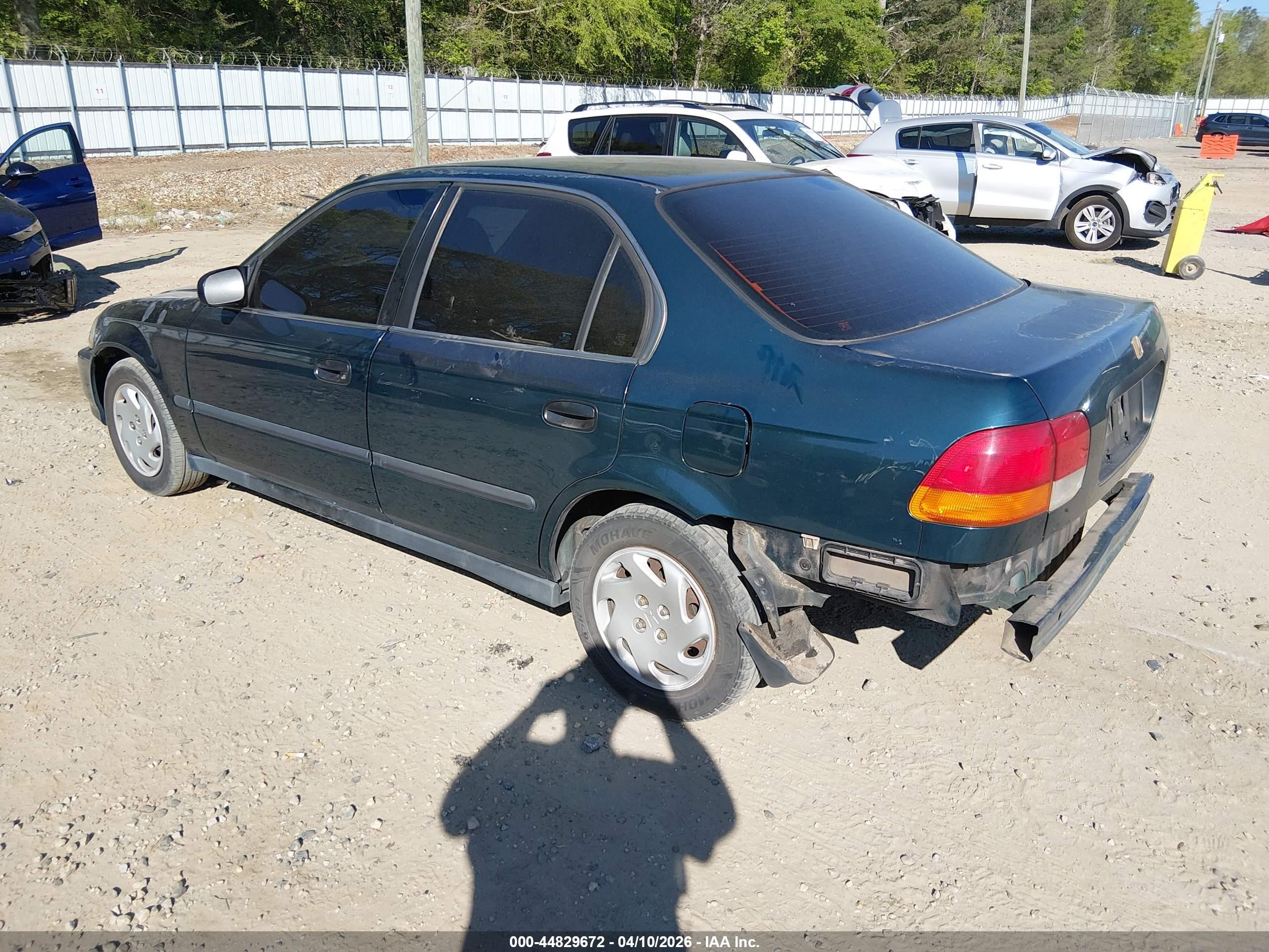 1997 Honda Civic Lx Зеленый vin: 2HGEJ6676VH581146