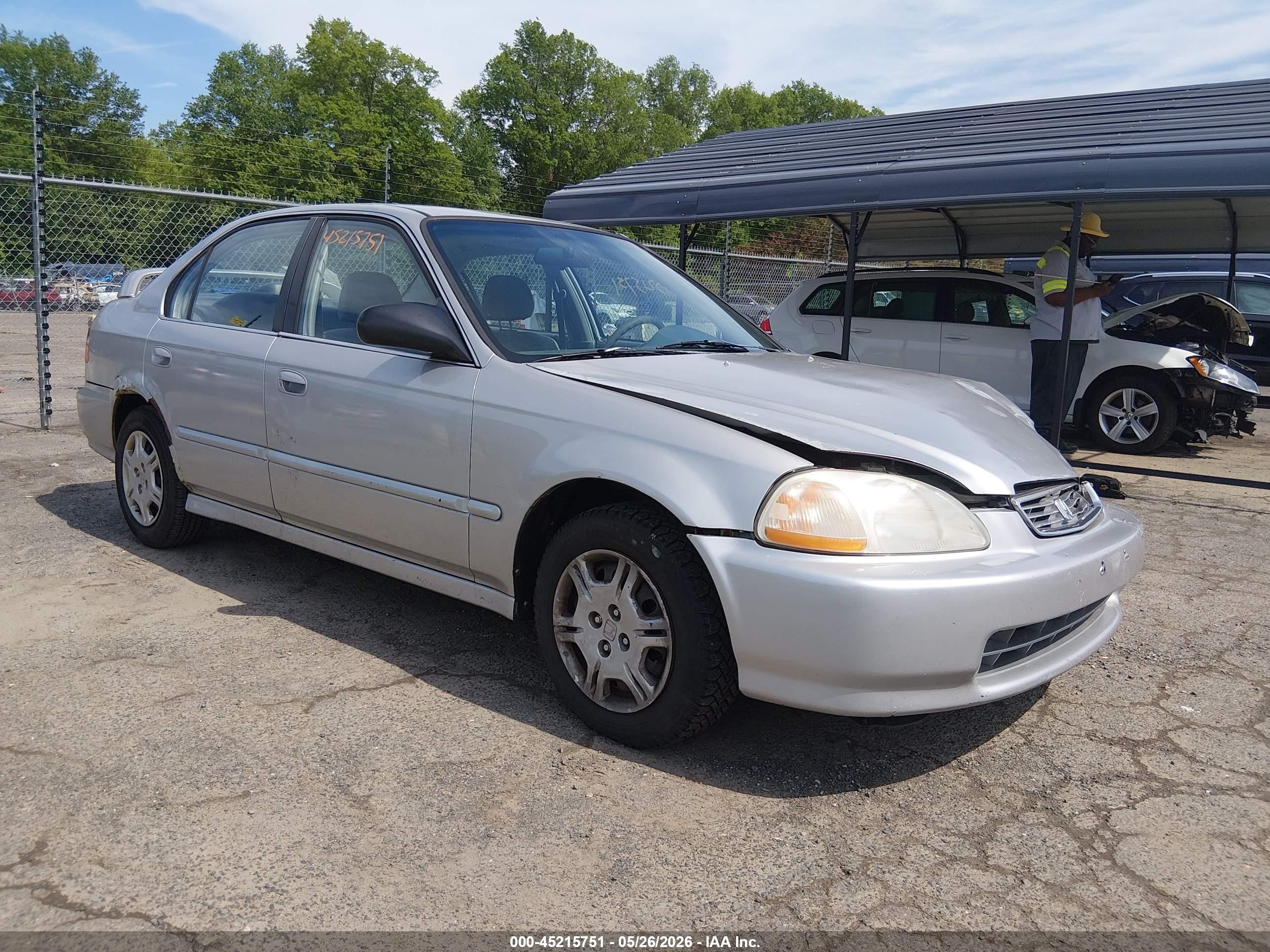 1997 Honda Civic Lx Silver vin: 2HGEJ6676VH582670